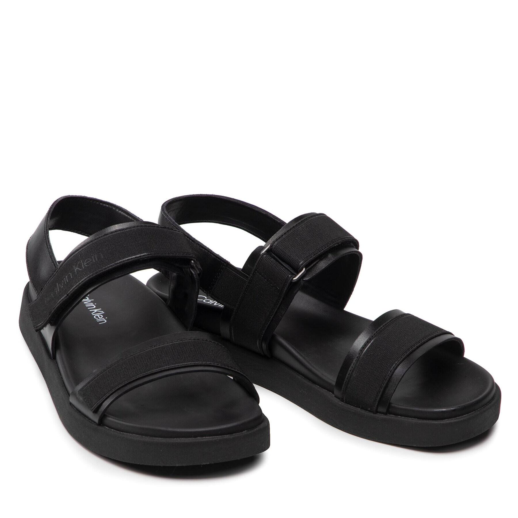 Calvin Klein Sandale Back Strap Sandal Wb HM0HM00466 Negru - Pled.ro