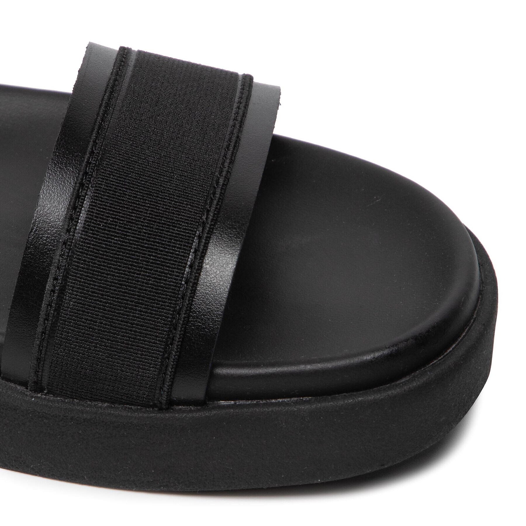 Calvin Klein Sandale Back Strap Sandal Wb HM0HM00466 Negru - Pled.ro