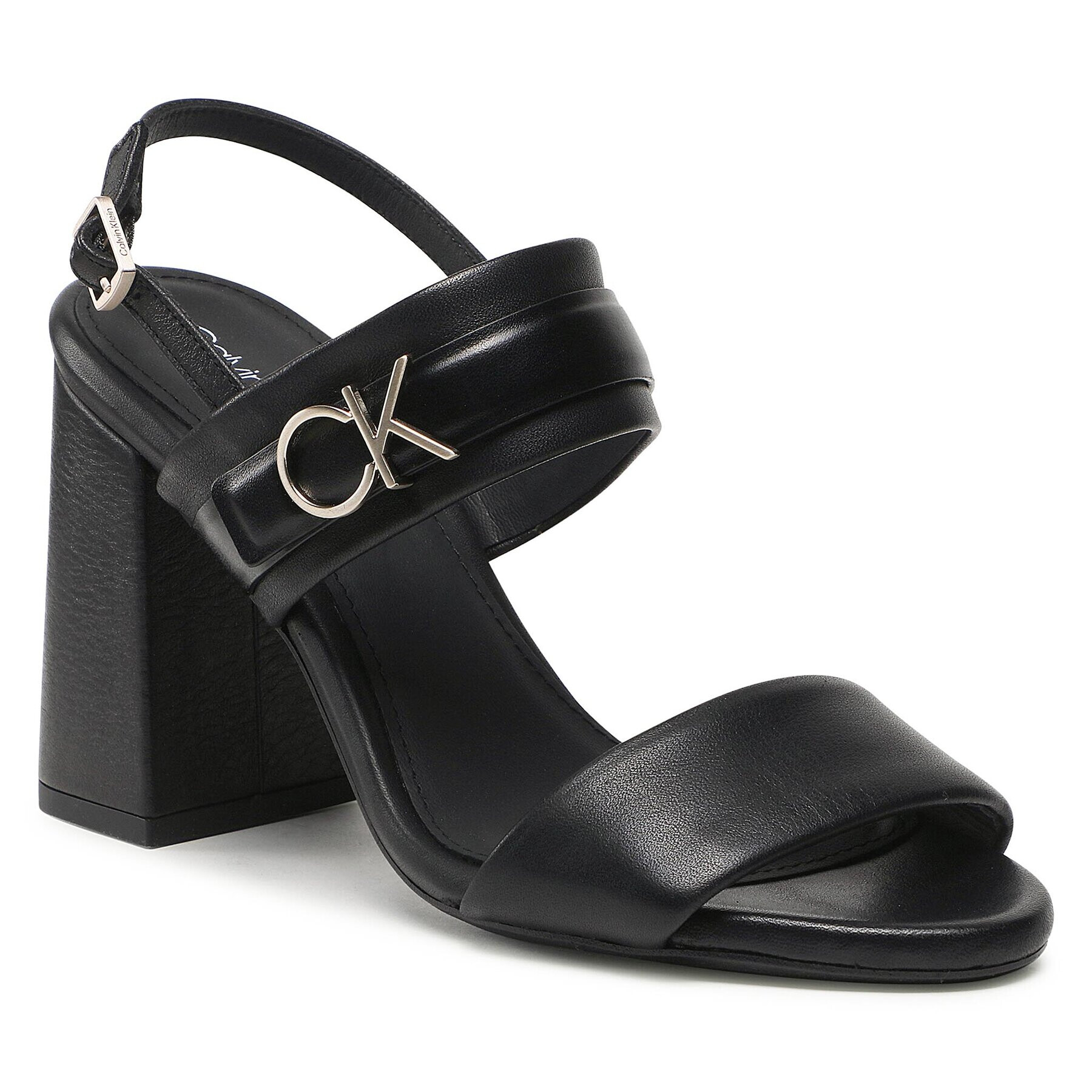 Calvin Klein Sandale Block Hl Sandal 85Hh W/Hw HW0HW01486 Negru - Pled.ro