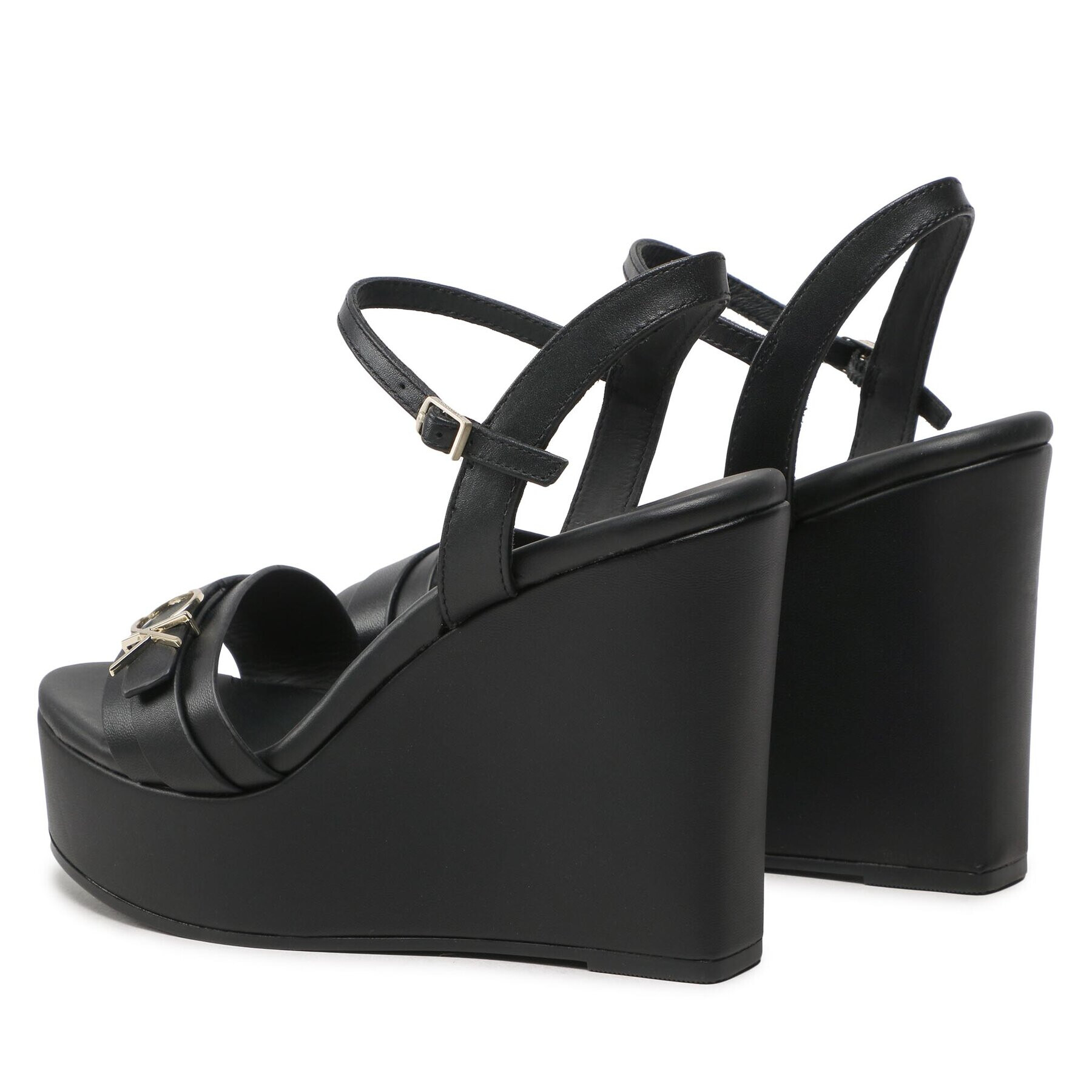 Calvin Klein Sandale Wedge 70Hh HW0HW01485 Negru - Pled.ro