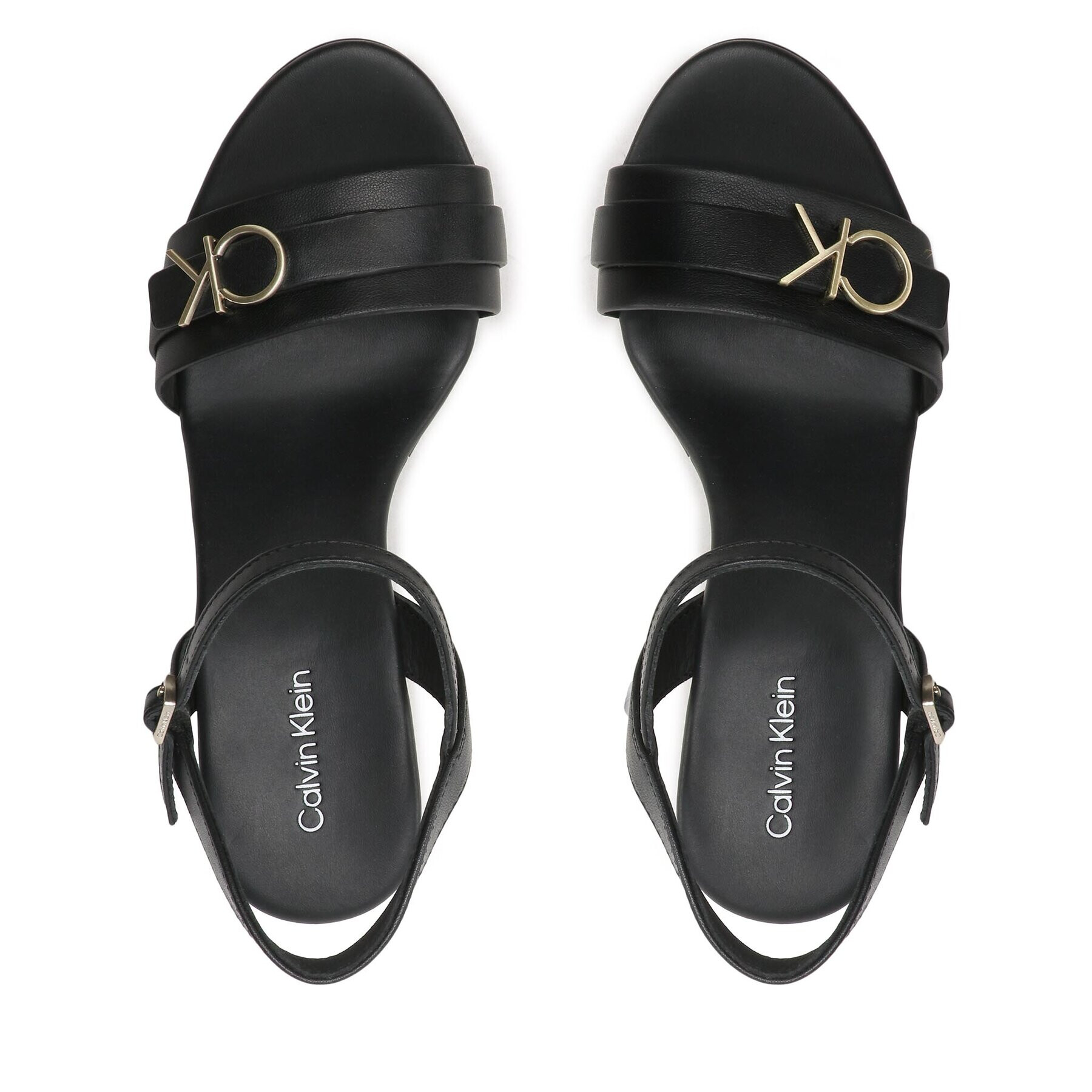 Calvin Klein Sandale Wedge 70Hh HW0HW01485 Negru - Pled.ro