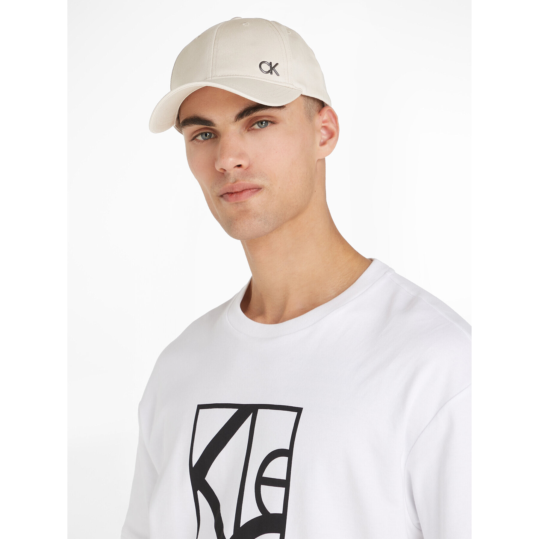 Calvin Klein Șapcă Ck Bombed Metal Bb Cap K50K510968 Bej - Pled.ro