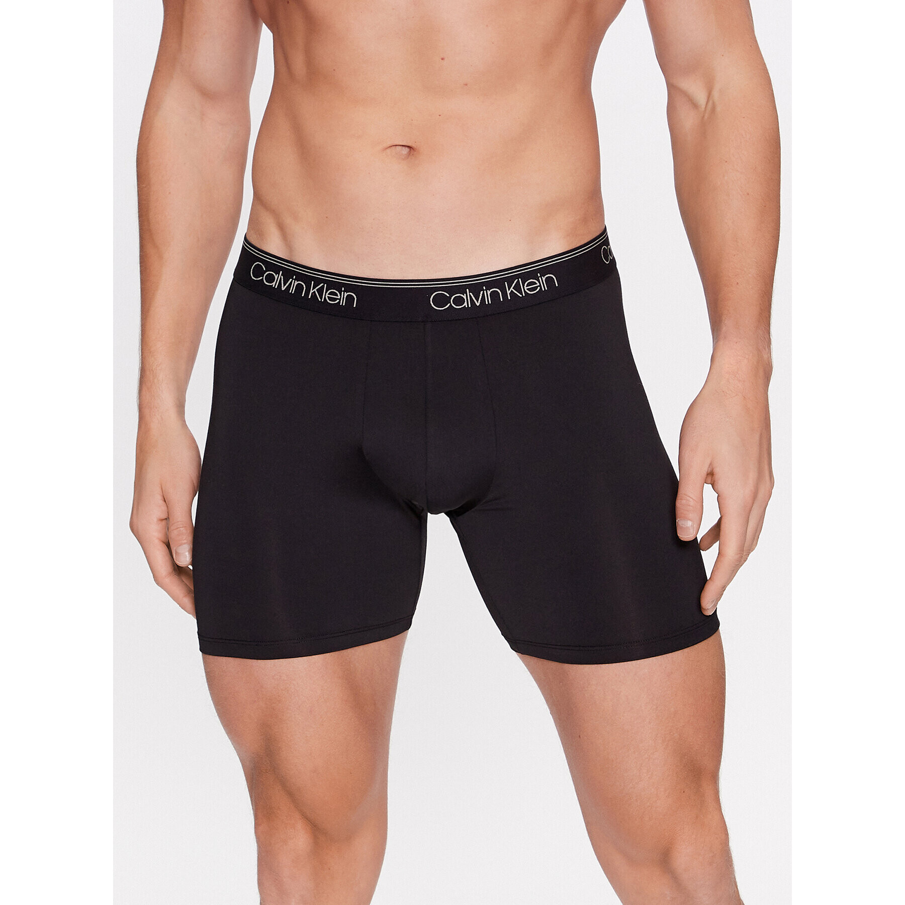 Calvin Klein Set 3 perechi de boxeri Boxer Brief 3Pk 000NB2570A Negru - Pled.ro