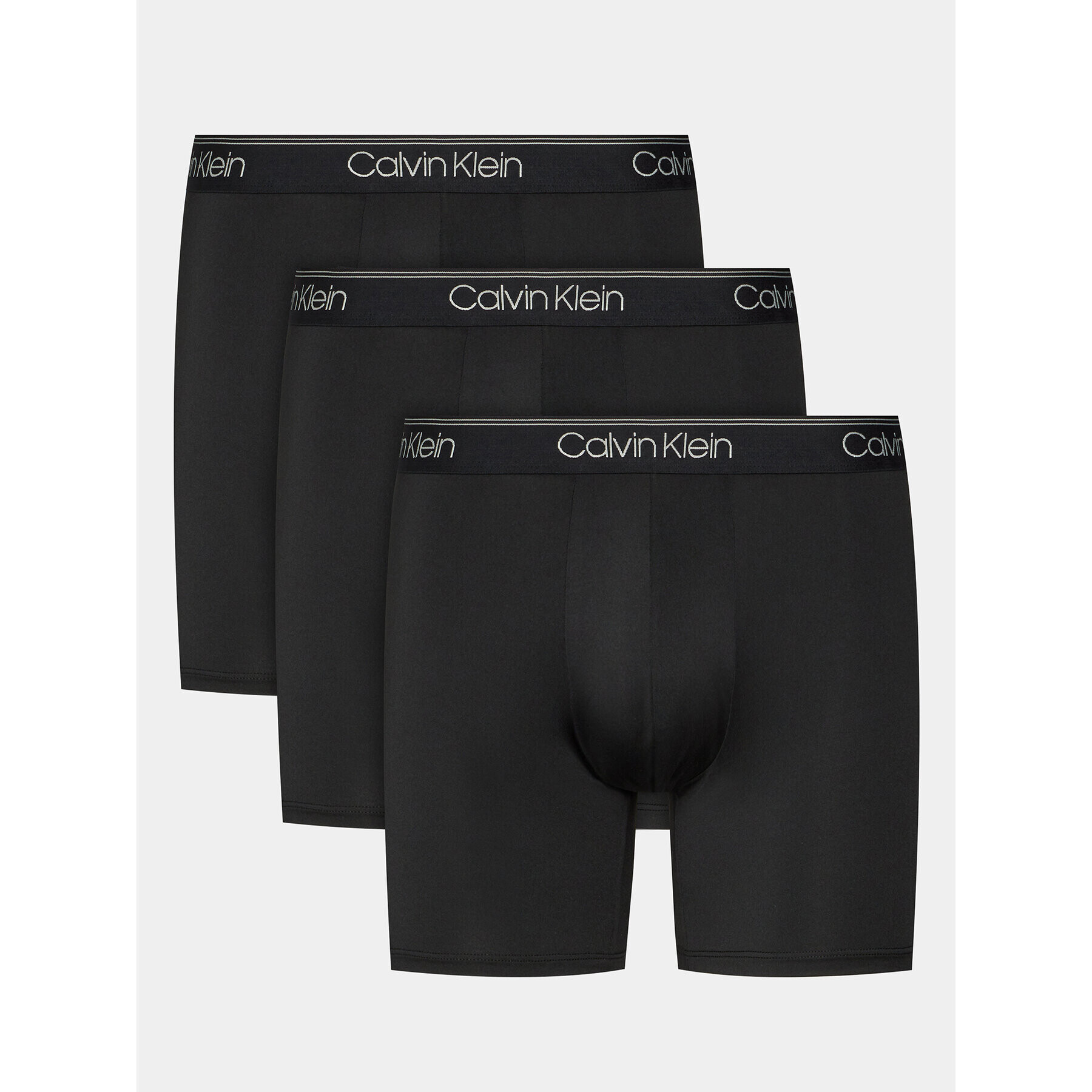 Calvin Klein Set 3 perechi de boxeri Boxer Brief 3Pk 000NB2570A Negru - Pled.ro