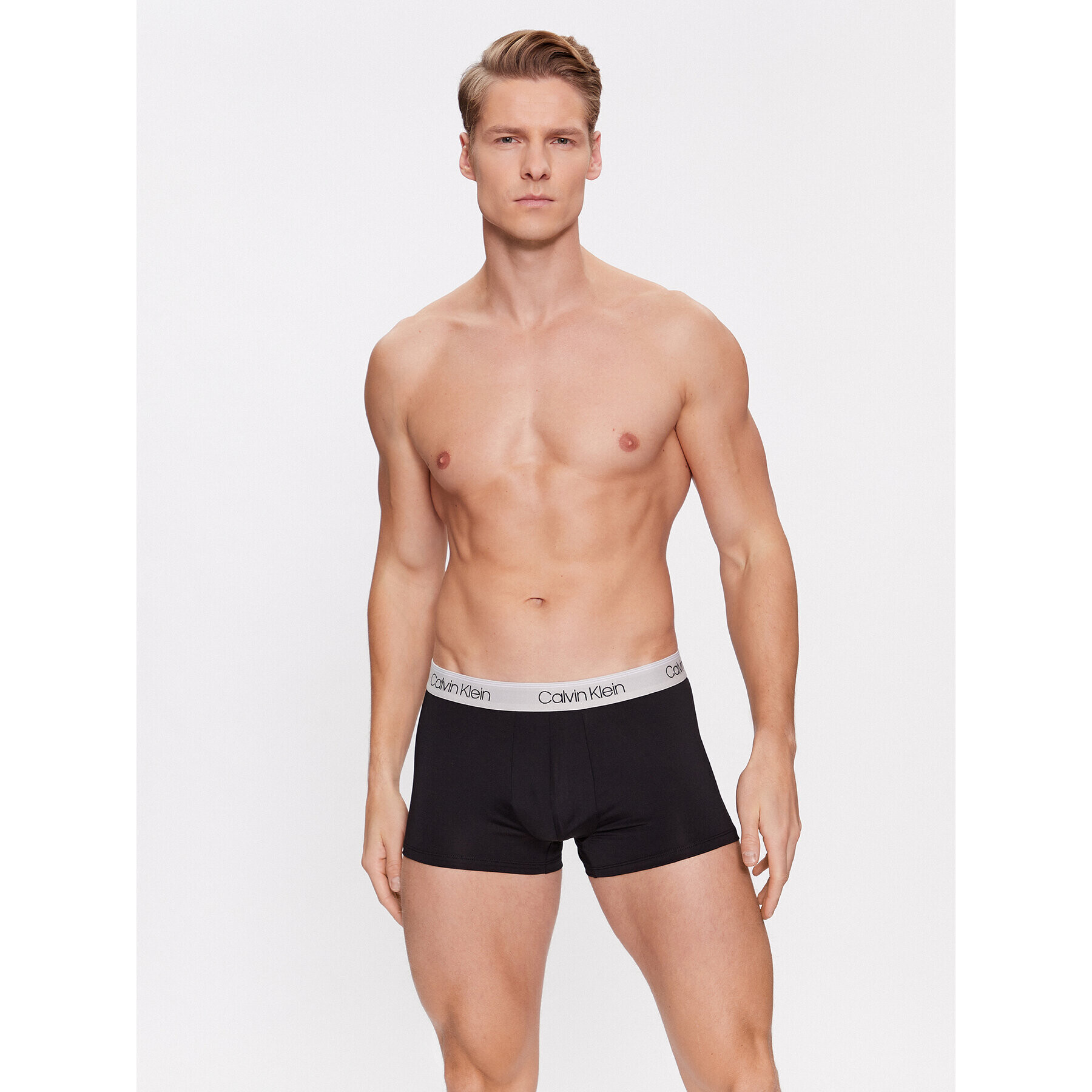 Calvin Klein Set 3 perechi de boxeri Low Rise Trunk 3Pk 000NB2569A Negru - Pled.ro