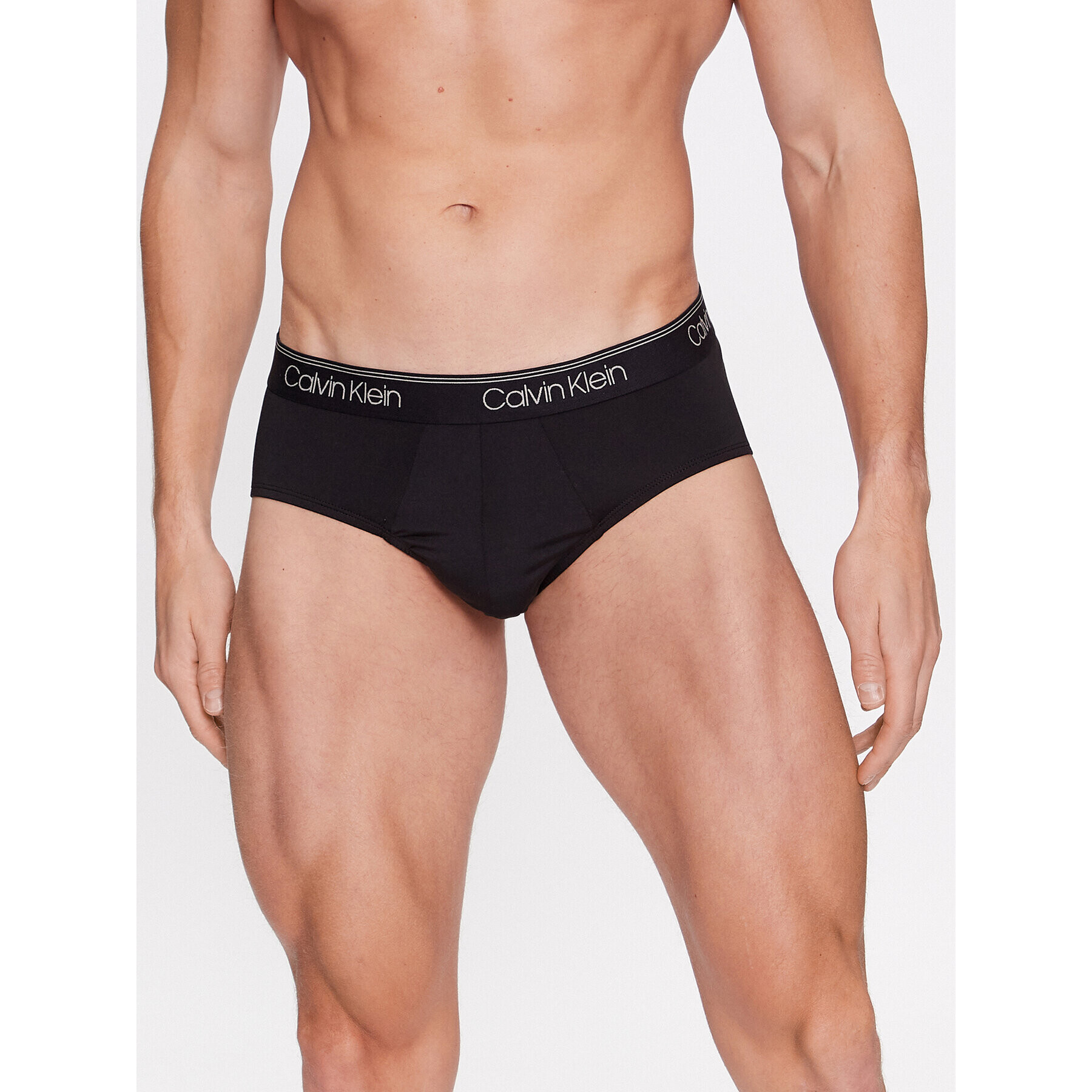 Calvin Klein Set 3 perechi de slipuri Hip Brief 3Pk 000NB2568A Negru - Pled.ro