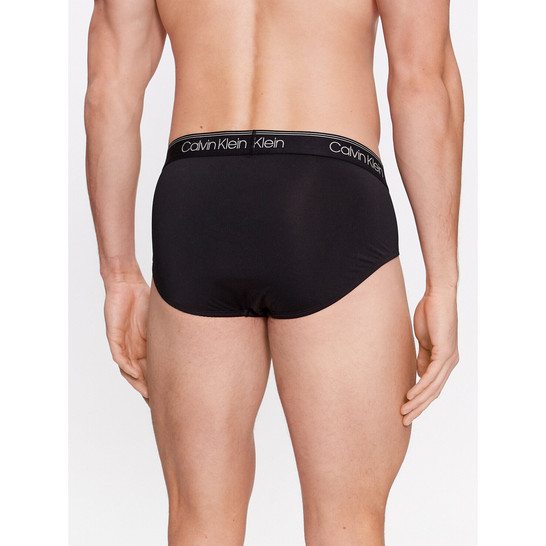 Calvin Klein Set 3 perechi de slipuri Hip Brief 3Pk 000NB2568A Negru - Pled.ro