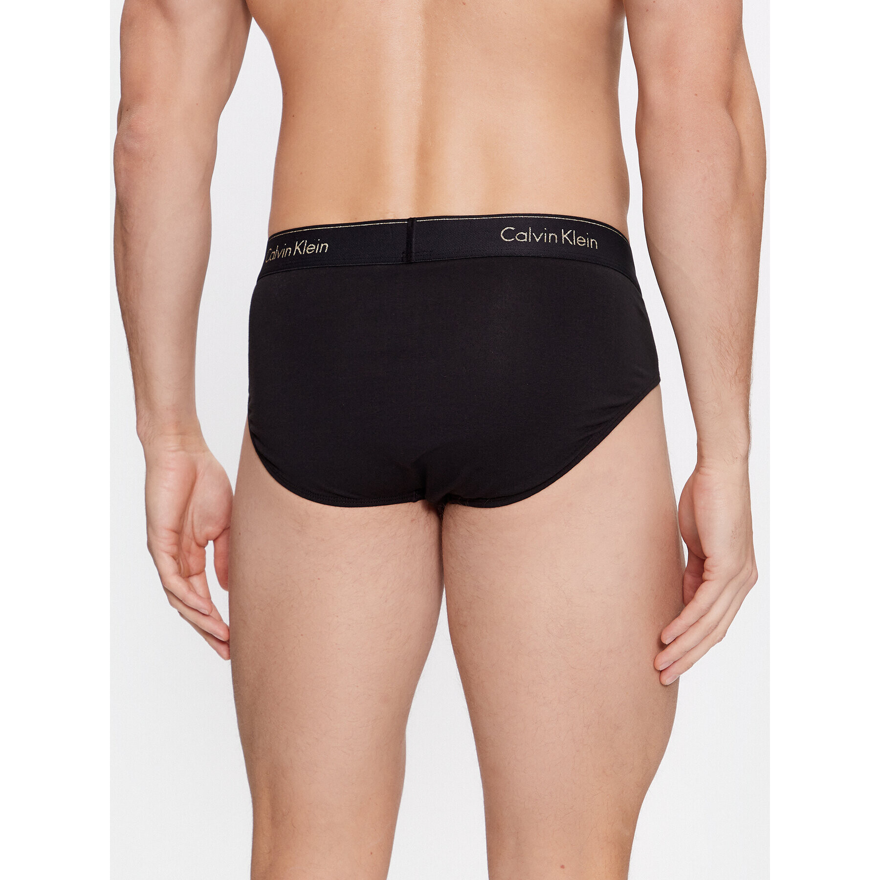 Calvin Klein Set 3 perechi de slipuri Hip Brief 3Pk 000NB3871A Negru - Pled.ro