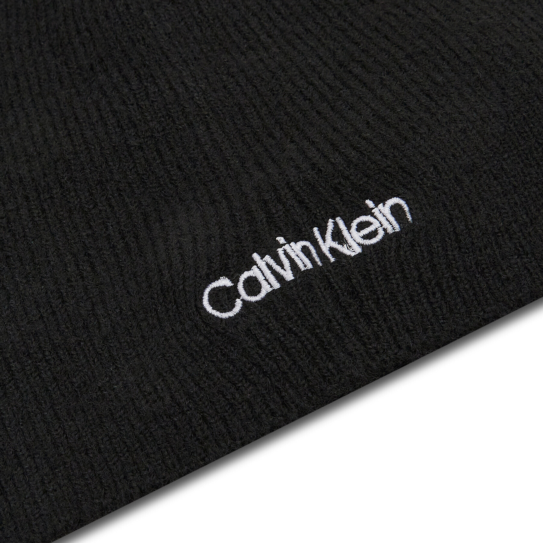 Calvin Klein Set Fular și Căciulă Basic Wool Beanie+Scarf K50K507552 Negru - Pled.ro