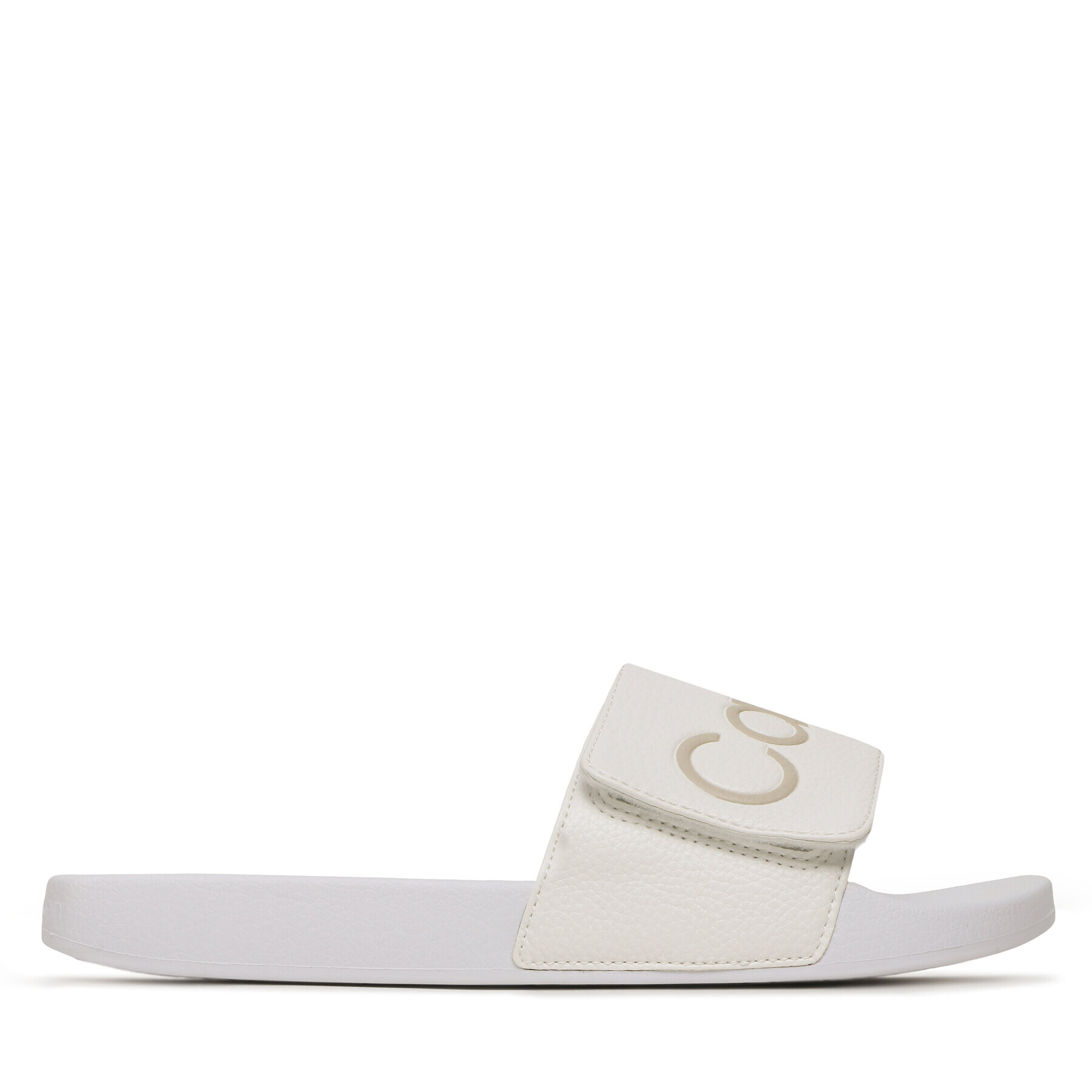 Calvin Klein Șlapi Adj Pool Slide Pu HM0HM00957 Alb - Pled.ro