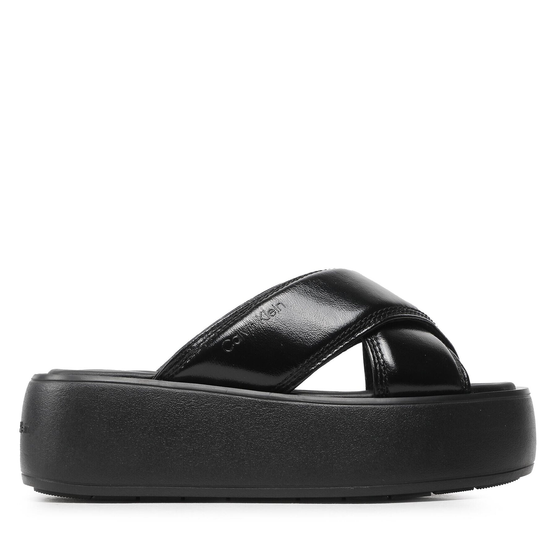 Calvin Klein Șlapi Bubble Slide- Pat HW0HW01469 Negru - Pled.ro