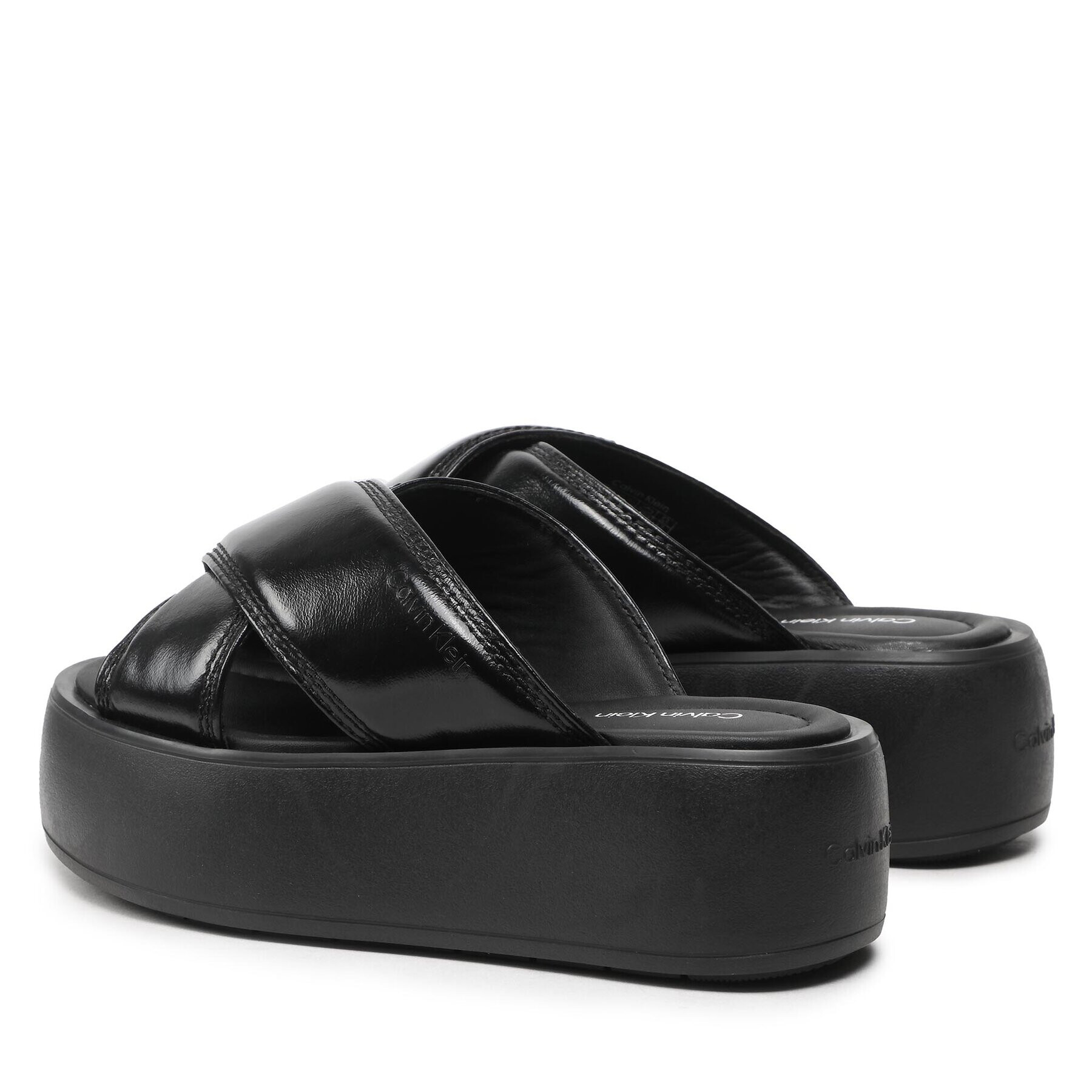 Calvin Klein Șlapi Bubble Slide- Pat HW0HW01469 Negru - Pled.ro