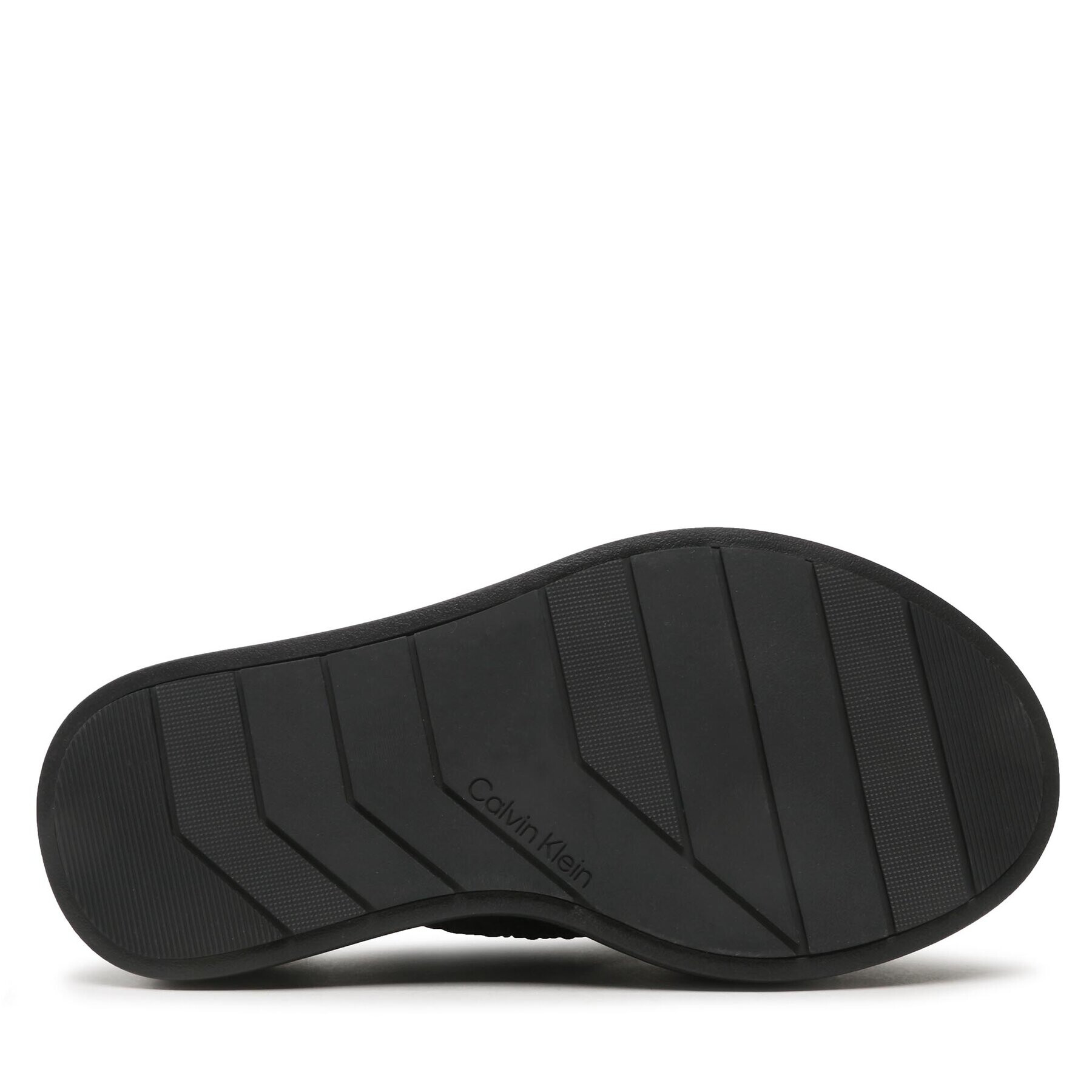 Calvin Klein Șlapi Bubble Slide - Woven HW0HW01468 Negru - Pled.ro