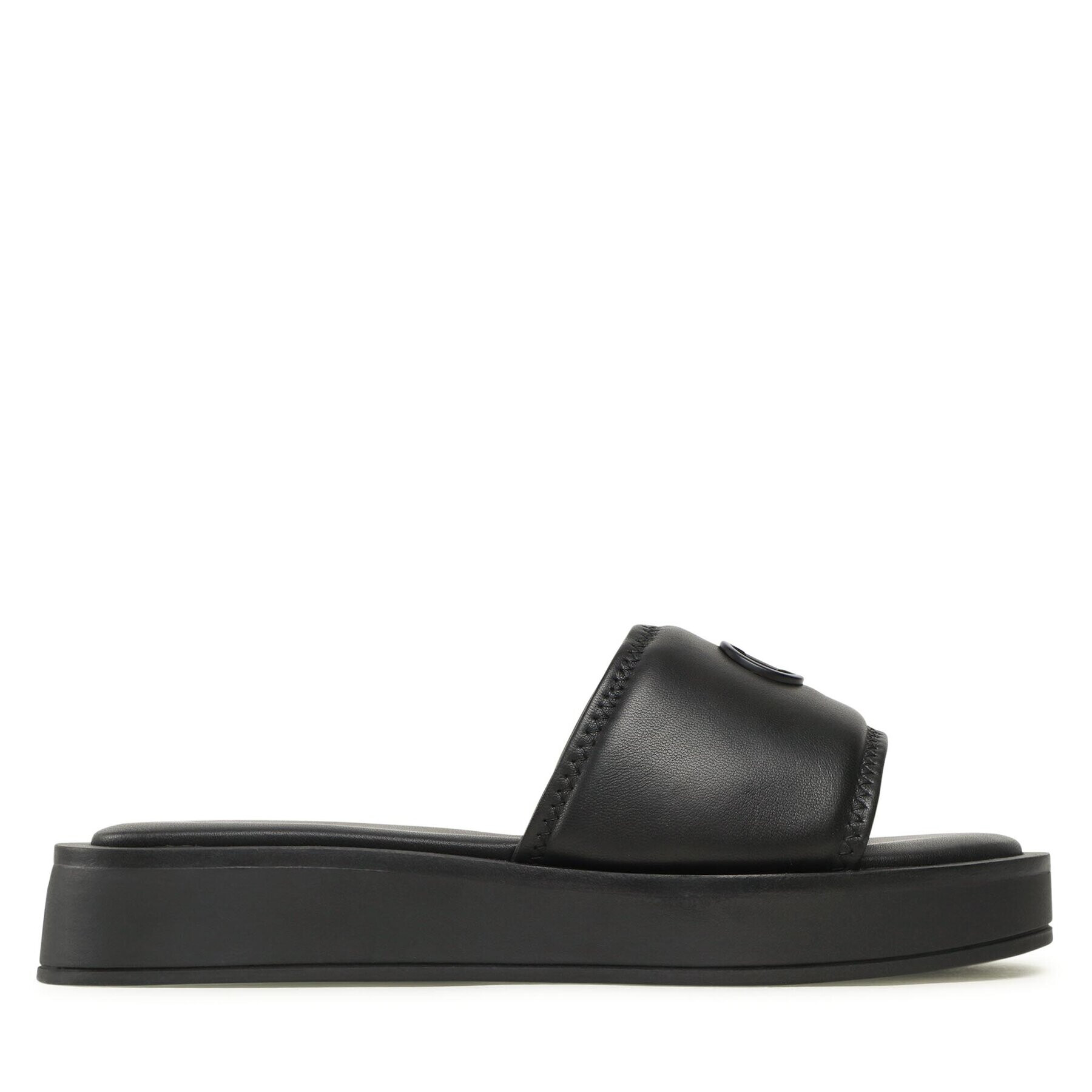 Calvin Klein Șlapi Dress Flatform W/Hw HW0HW01487 Negru - Pled.ro