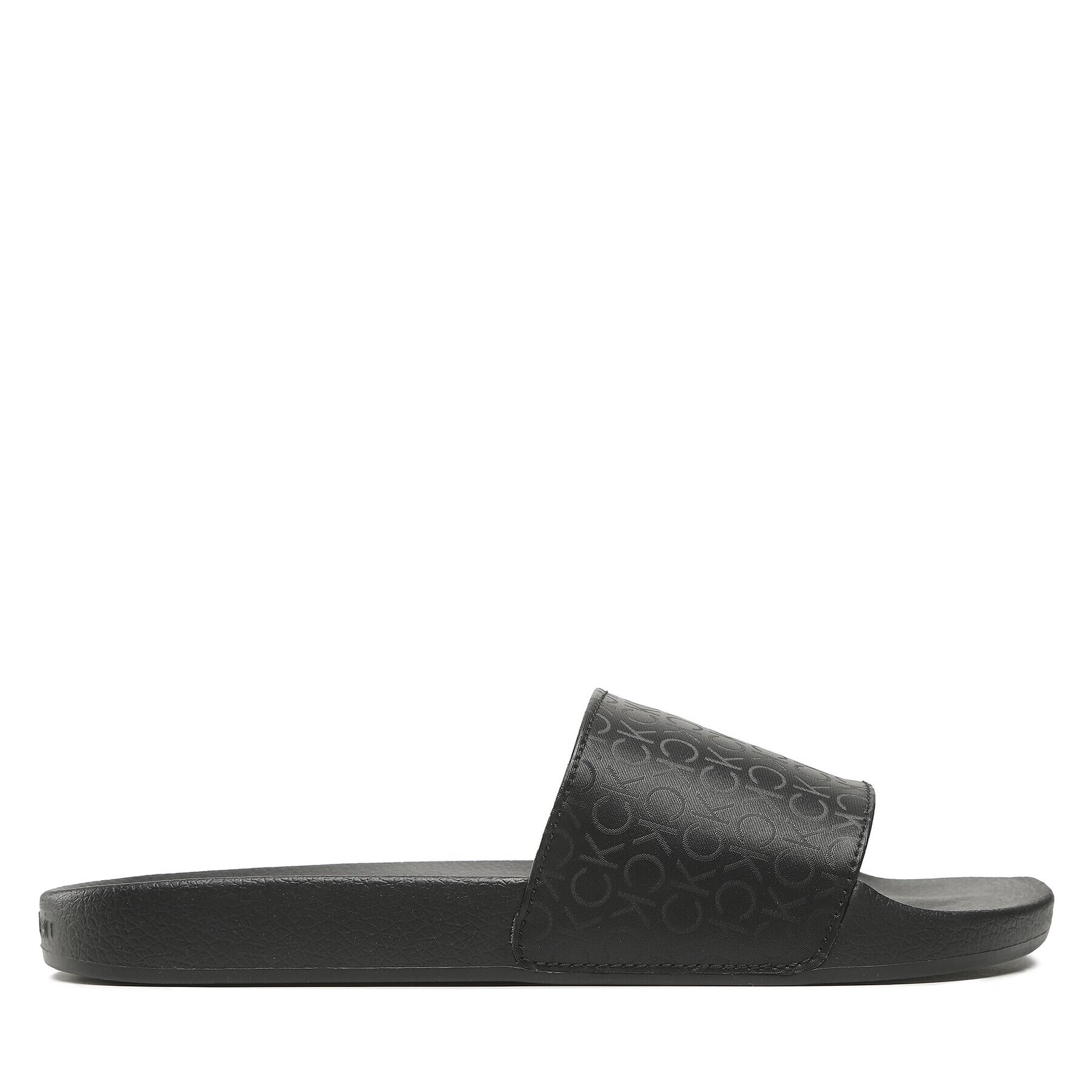 Calvin Klein Șlapi Pool Slide Mono HM0HM01009 Negru - Pled.ro