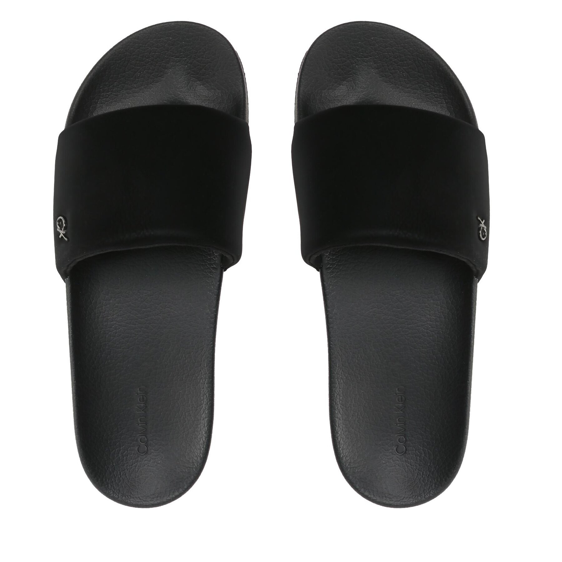 Calvin Klein Șlapi Pool Slide Pu HM0HM00983 Negru - Pled.ro