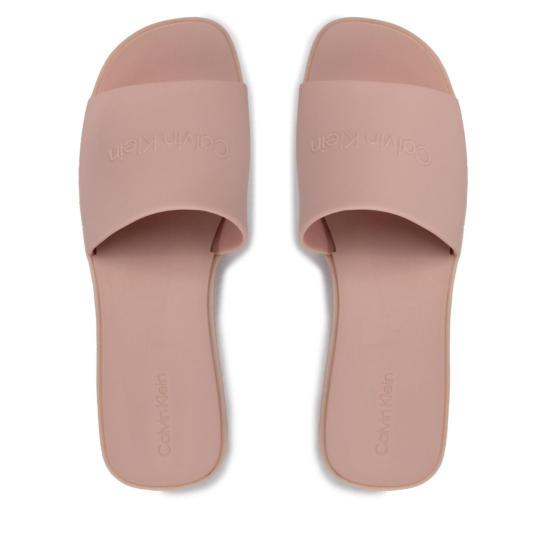 Calvin Klein Șlapi Wedge Slide HW0HW00749 Roz - Pled.ro