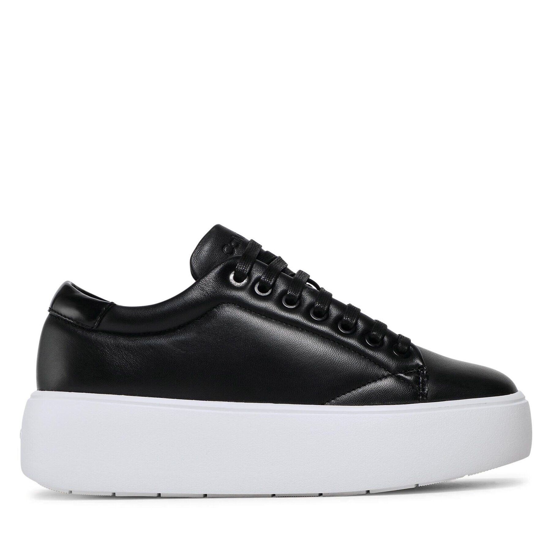 Calvin Klein Sneakers Bubble Cupsole Lace Up HW0HW01356 Negru - Pled.ro