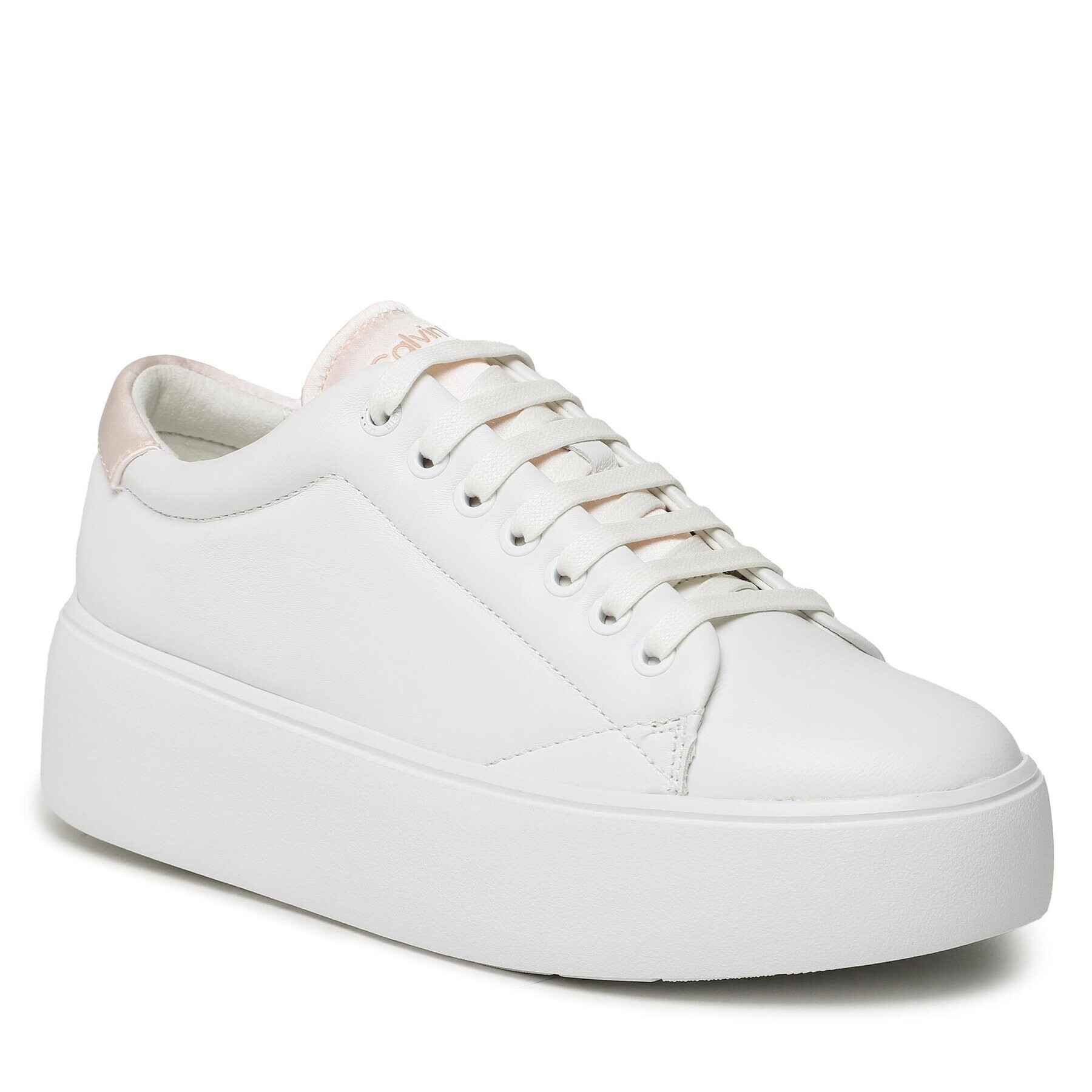 Calvin Klein Sneakers Bubble Cupsole Lace Up HW0HW01778 Alb - Pled.ro