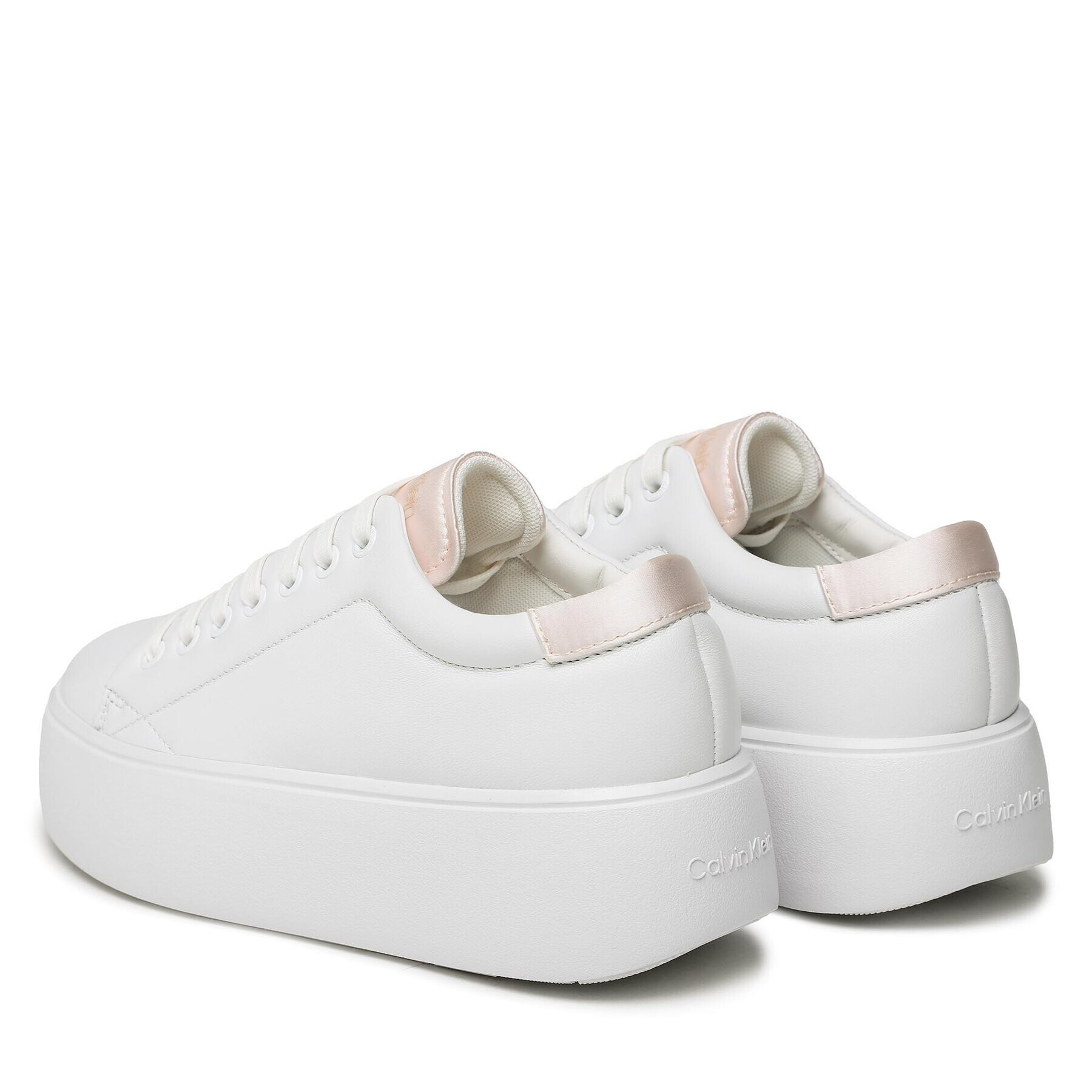 Calvin Klein Sneakers Bubble Cupsole Lace Up HW0HW01778 Alb - Pled.ro