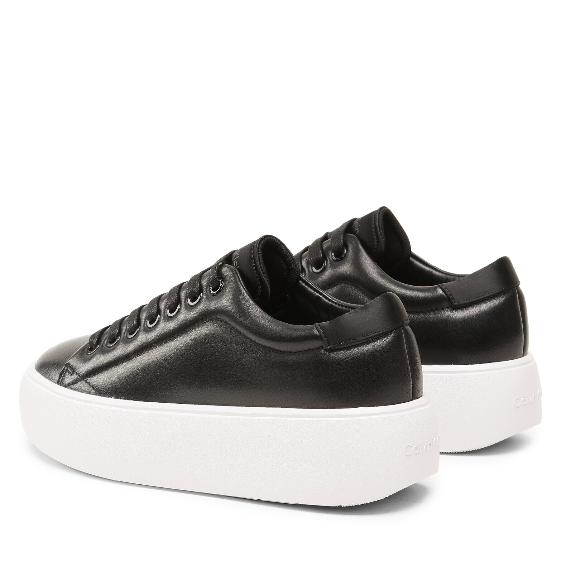 Calvin Klein Sneakers Bubble Cupsole Lace Up HW0HW01778 Negru - Pled.ro