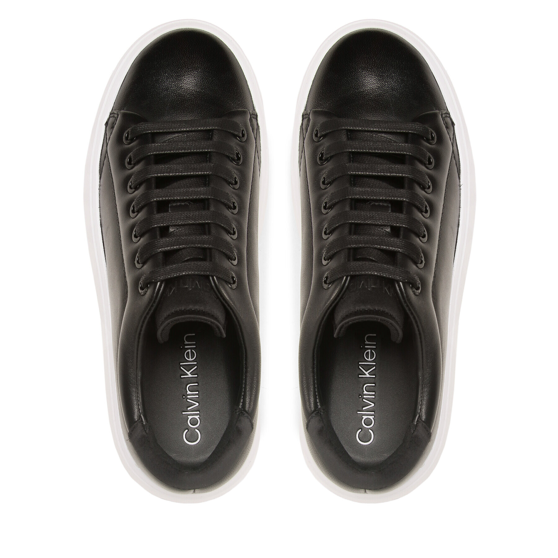 Calvin Klein Sneakers Bubble Cupsole Lace Up HW0HW01778 Negru - Pled.ro