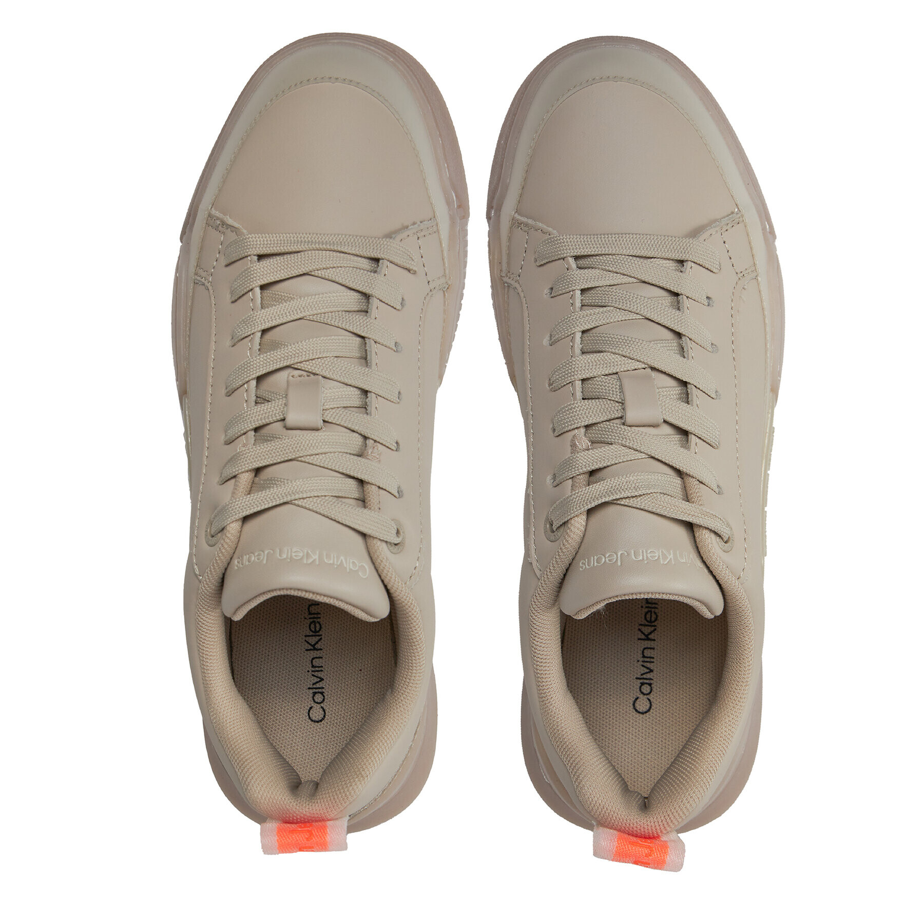 Calvin Klein Sneakers Chunky Cupsole 2.0 Lth In Lum YW0YW01313 Bej - Pled.ro