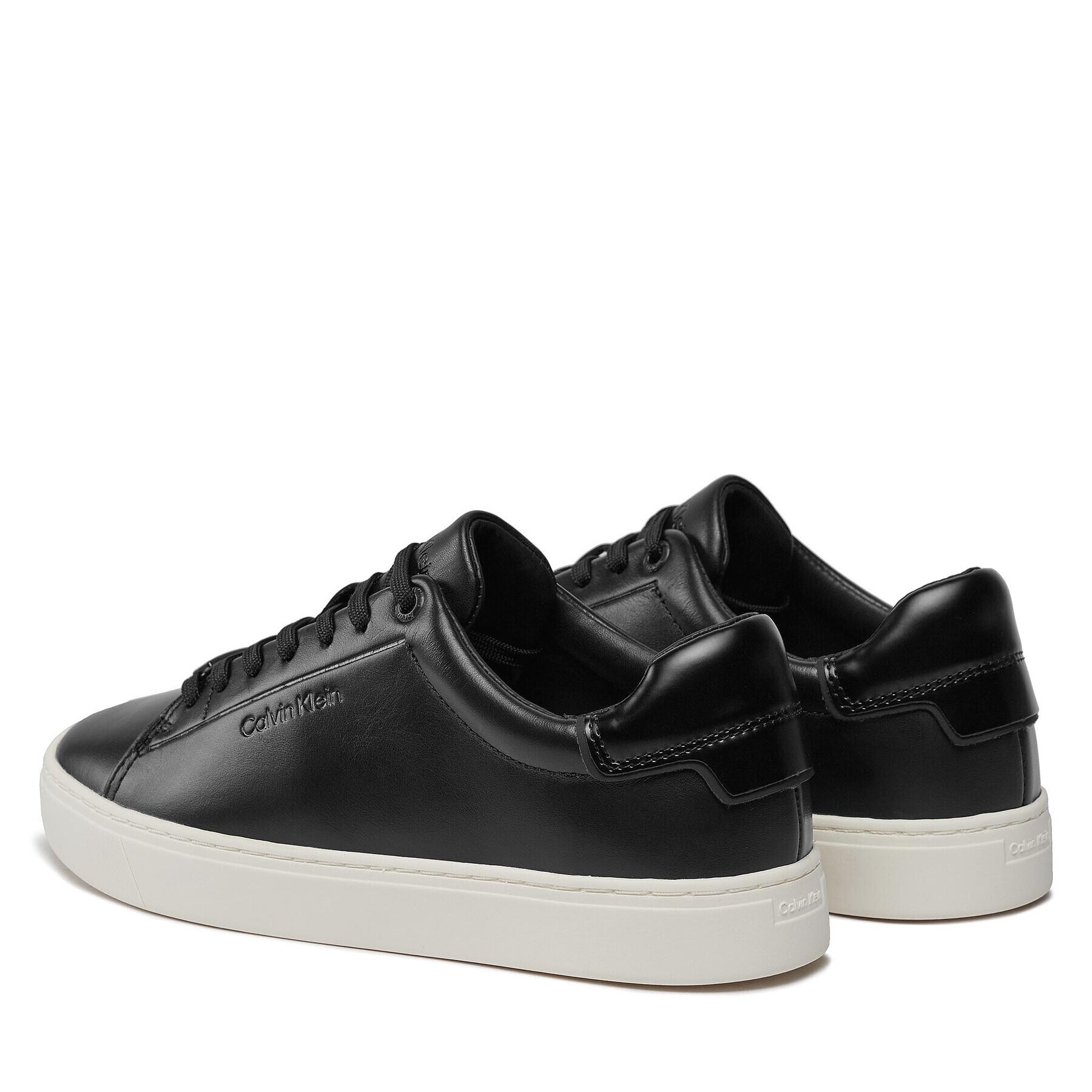 Calvin Klein Sneakers Clean Cupsole Lace Up HW0HW01863 Negru - Pled.ro