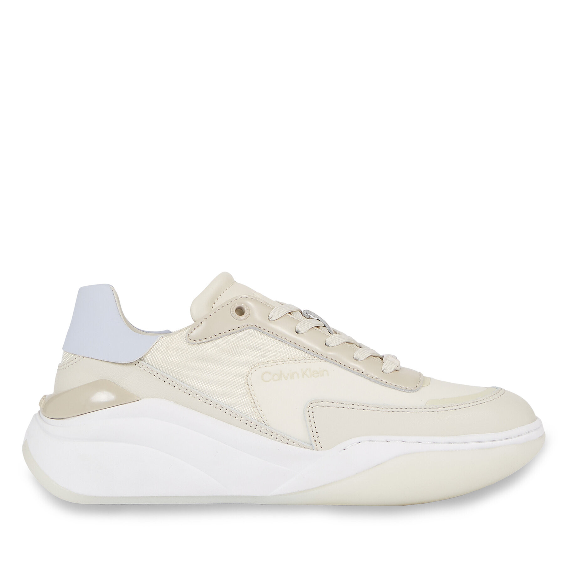 Calvin Klein Sneakers Cloud Wedge Lace Up HW0HW01647 Bej - Pled.ro