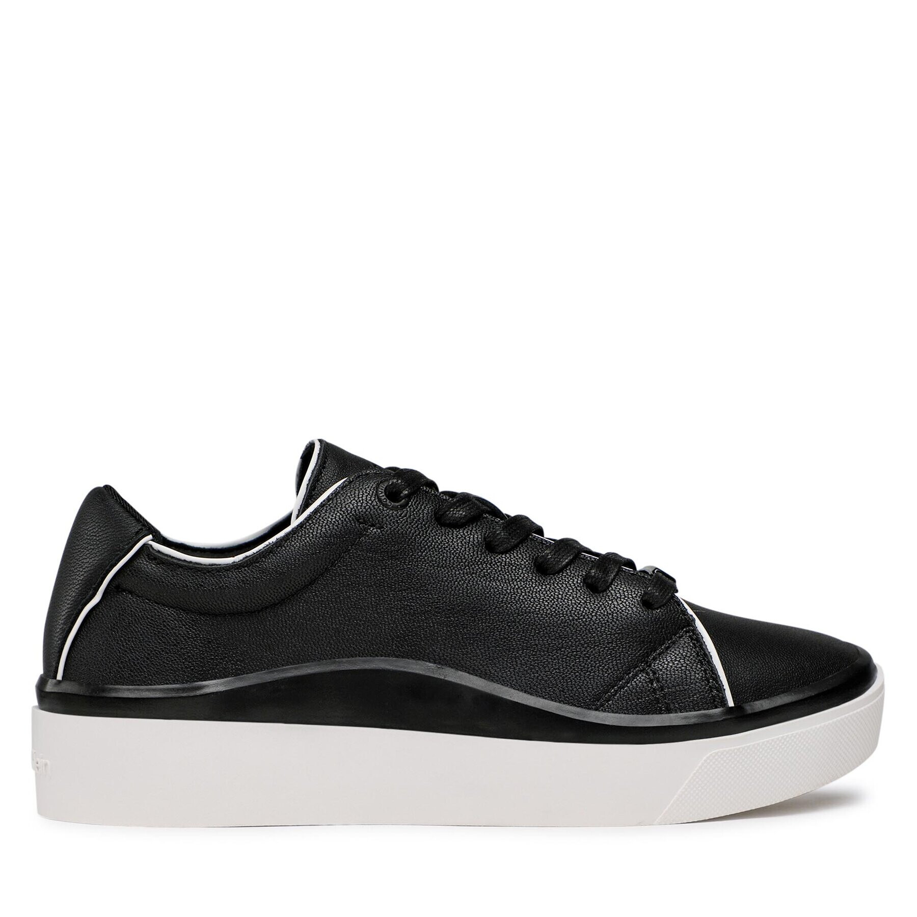 Calvin Klein Sneakers Cupsole Wave Lace Up HW0HW01349 Negru - Pled.ro