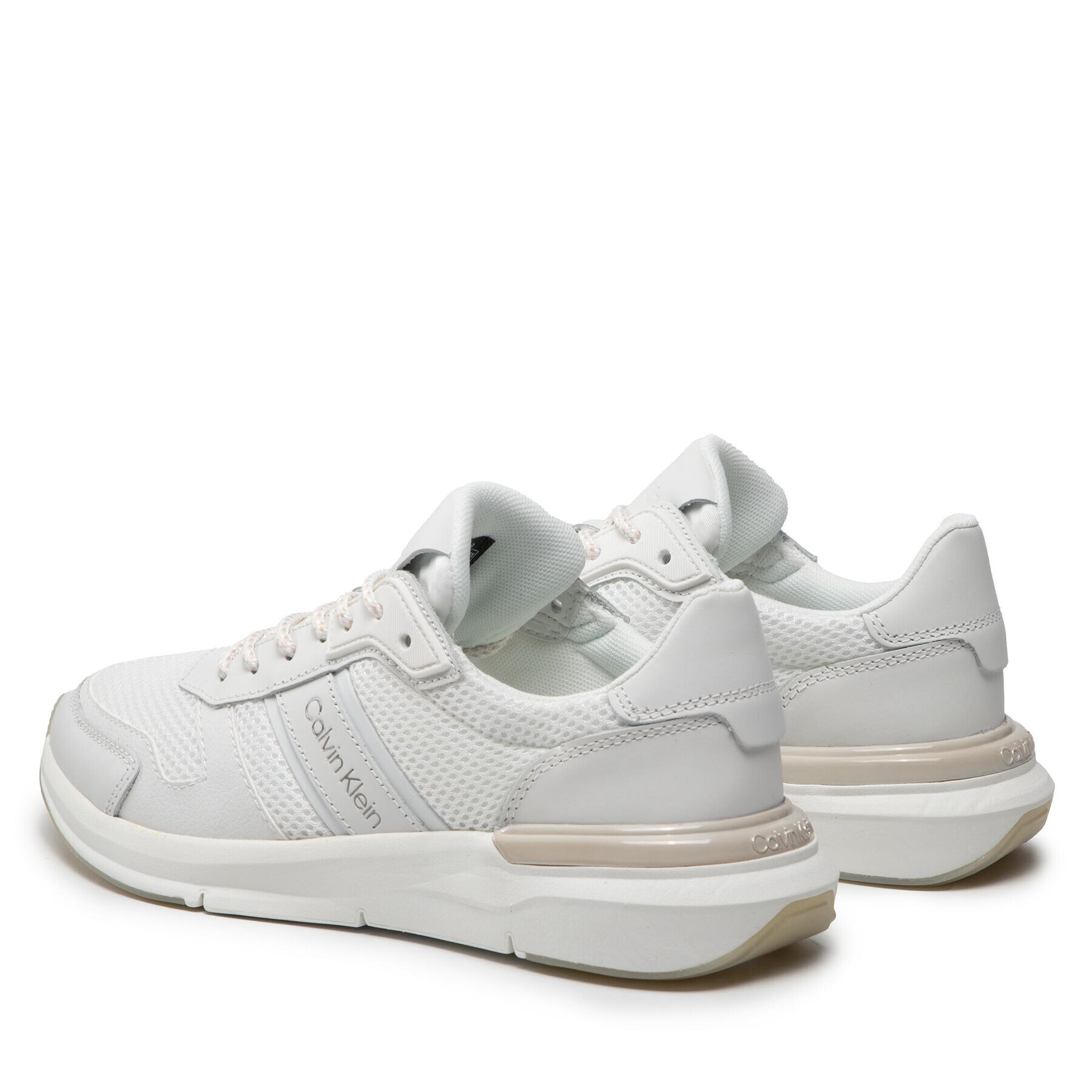 Calvin Klein Sneakers Flexi Runne Lac Up-Mix HW0HW00807 Alb - Pled.ro