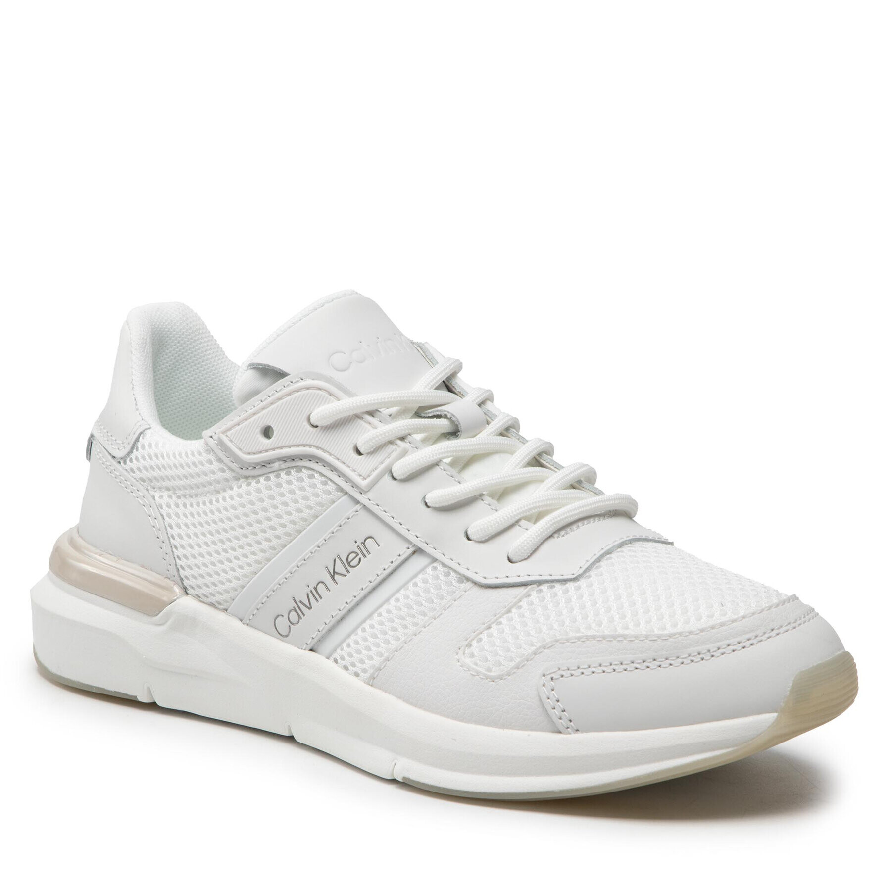 Calvin Klein Sneakers Flexi Runne Lac Up-Mix HW0HW00807 Alb - Pled.ro