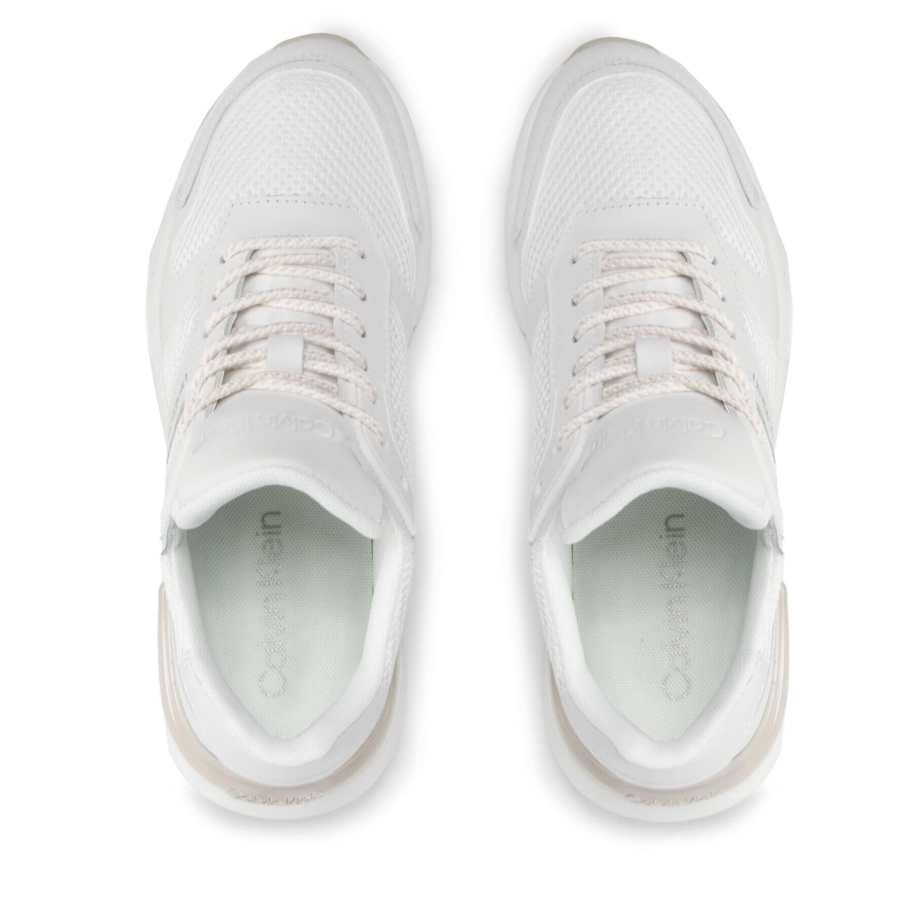 Calvin Klein Sneakers Flexi Runne Lac Up-Mix HW0HW00807 Alb - Pled.ro