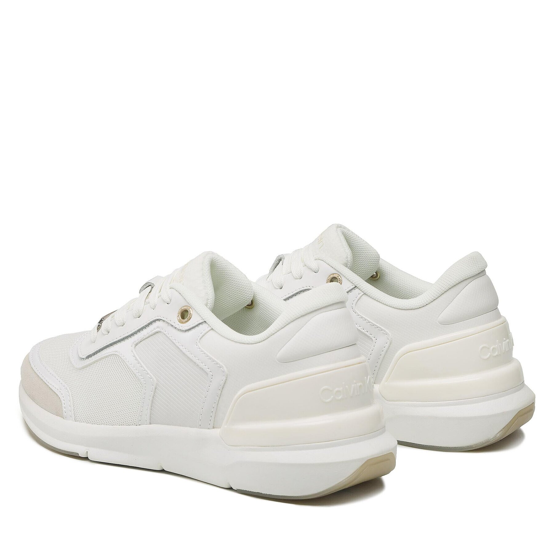 Calvin Klein Sneakers Flexi Runner Lace Up HW0HW01370 Alb - Pled.ro