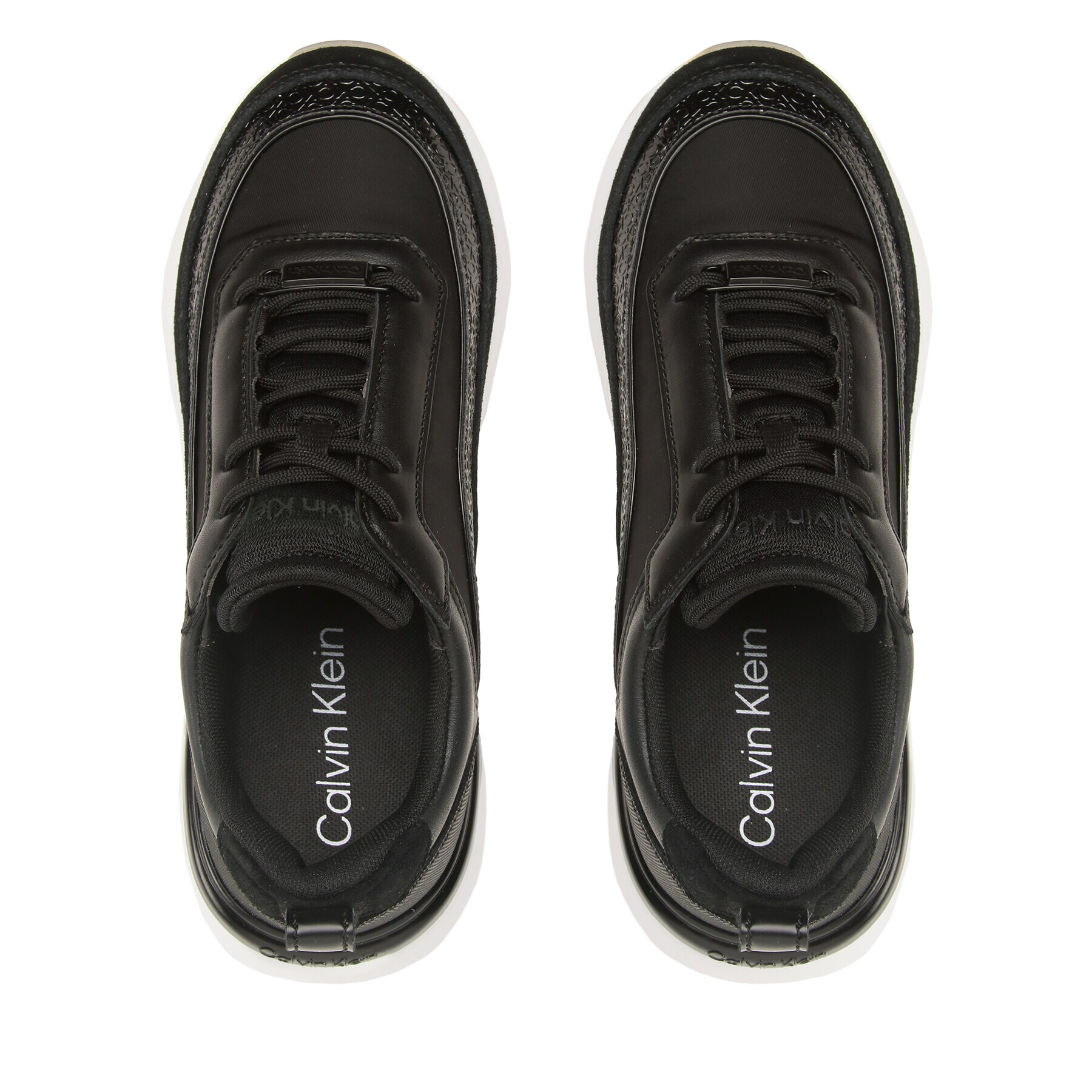 Calvin Klein Sneakers Flexi Runner Lace Up-Nano Mn Bx HW0HW01581 Negru - Pled.ro