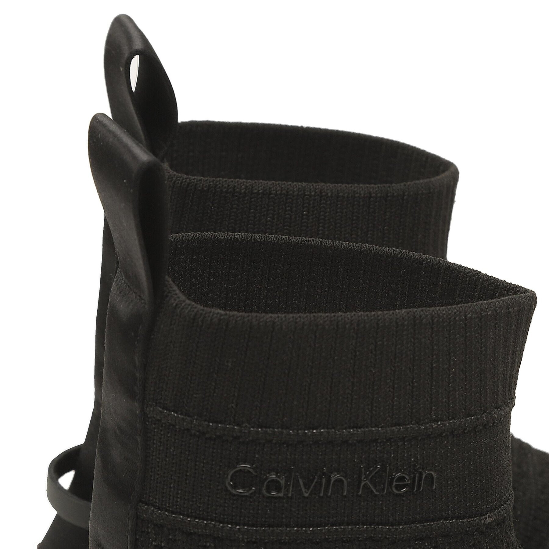 Calvin Klein Sneakers Knit Sock Boot HW0HW01539 Negru - Pled.ro