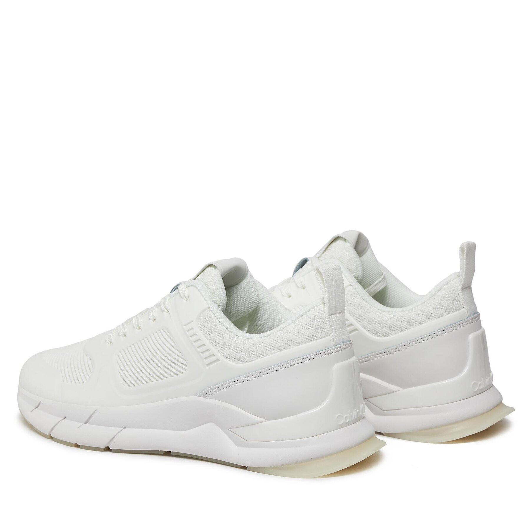 Calvin Klein Sneakers Lace Up Runner - Caged HW0HW01996 Alb - Pled.ro