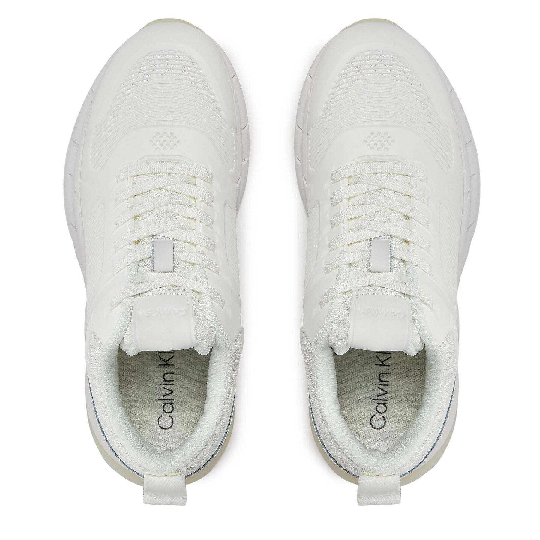 Calvin Klein Sneakers Lace Up Runner - Caged HW0HW01996 Alb - Pled.ro