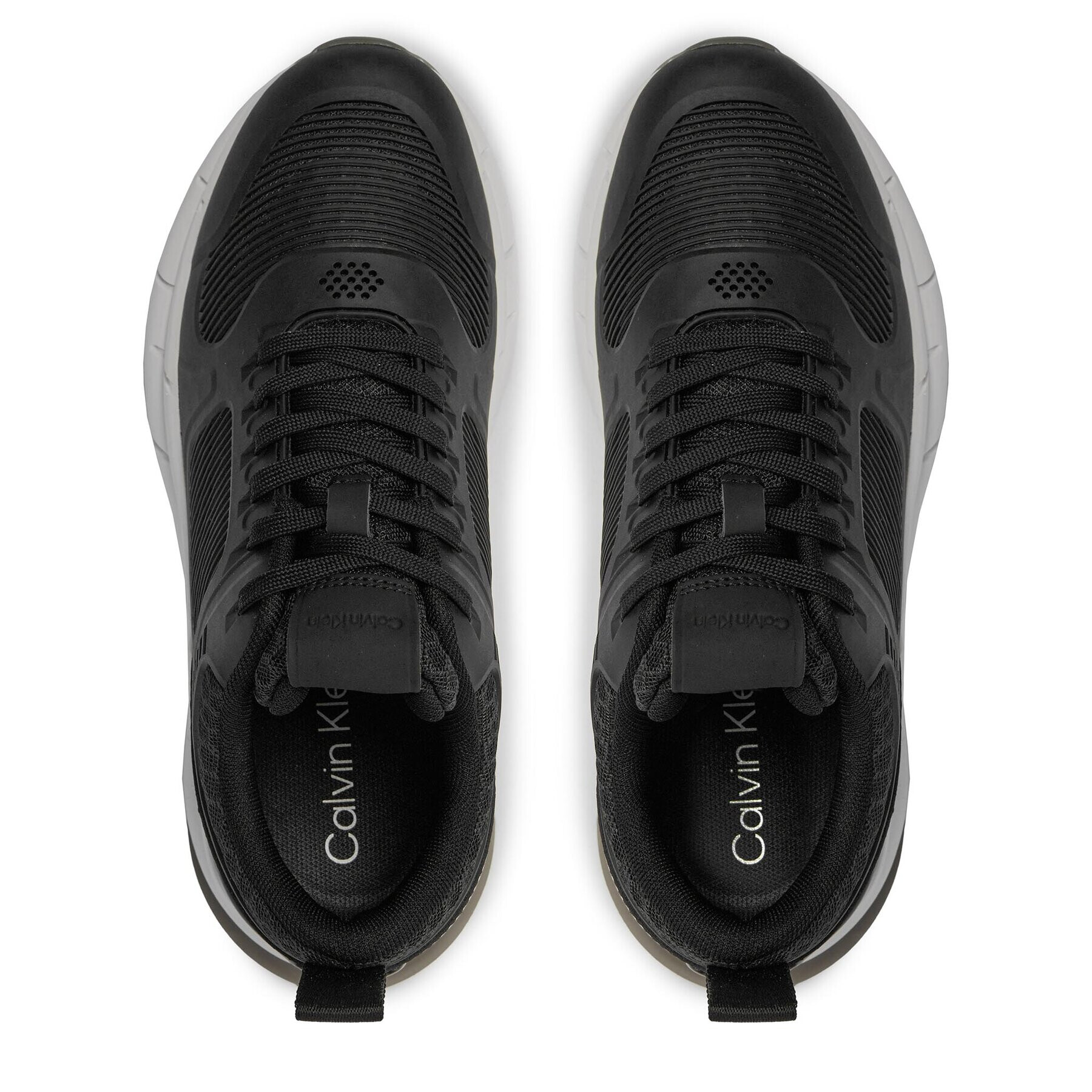 Calvin Klein Sneakers Lace Up Runner - Caged HW0HW01996 Negru - Pled.ro