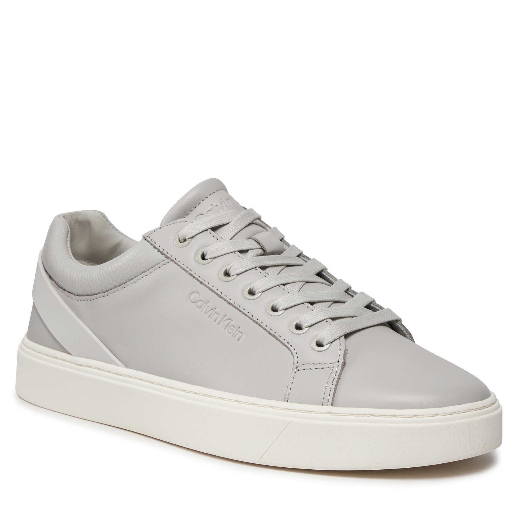 Calvin Klein Sneakers Low Top Lace Up Archive Stripe HM0HM01292 Gri - Pled.ro