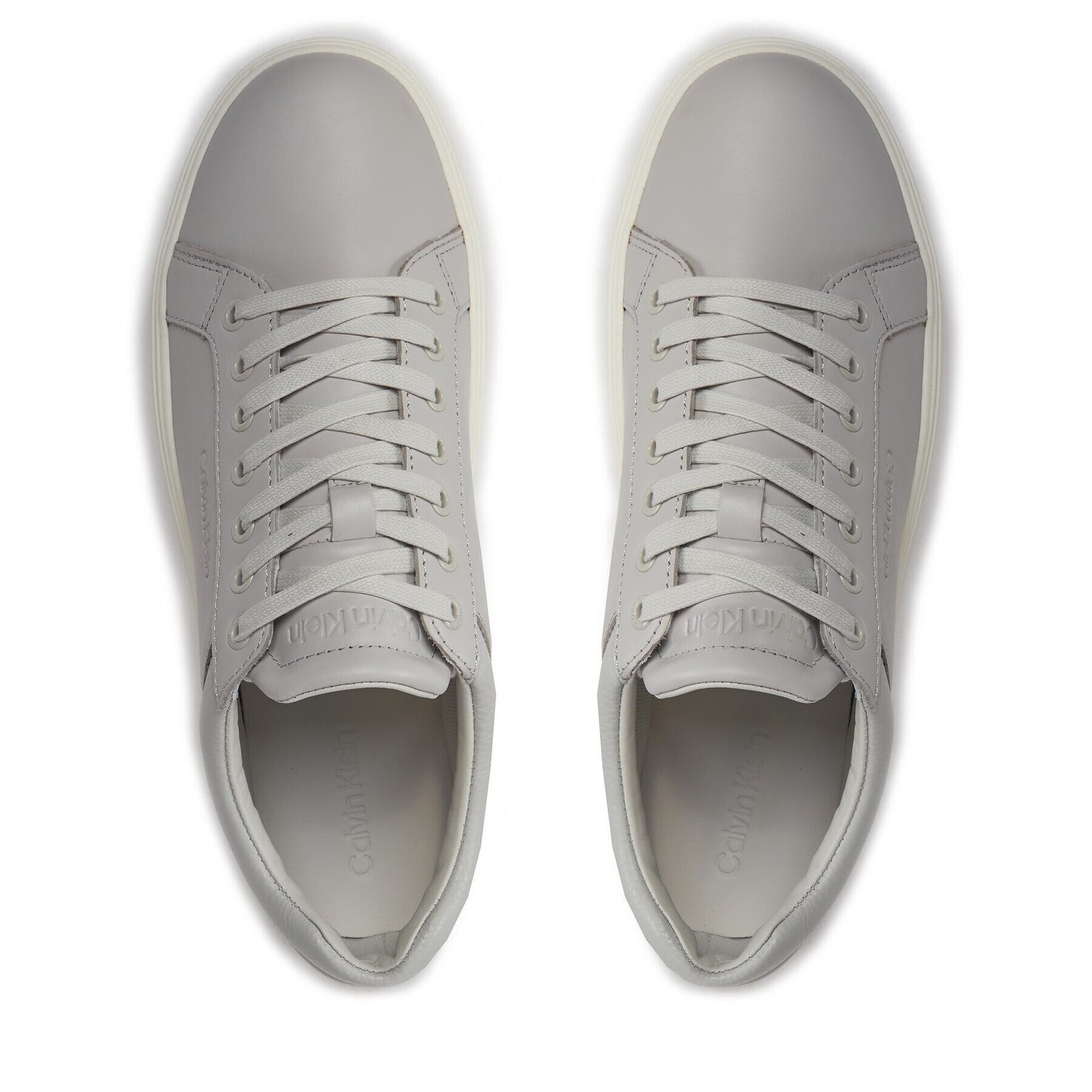 Calvin Klein Sneakers Low Top Lace Up Archive Stripe HM0HM01292 Gri - Pled.ro