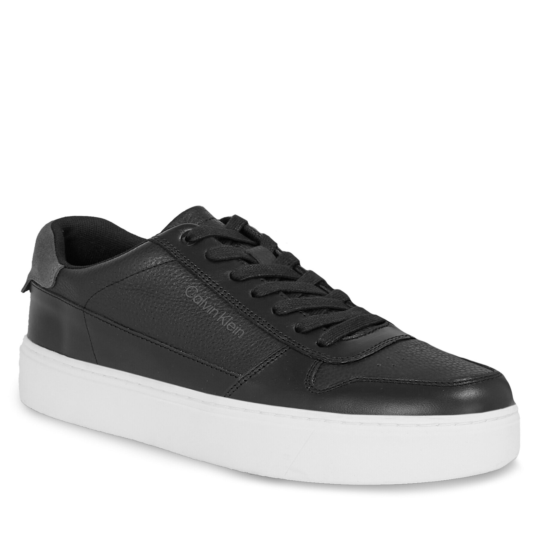 Calvin Klein Sneakers Low Top Lace Up Bskt HM0HM01254 Negru - Pled.ro