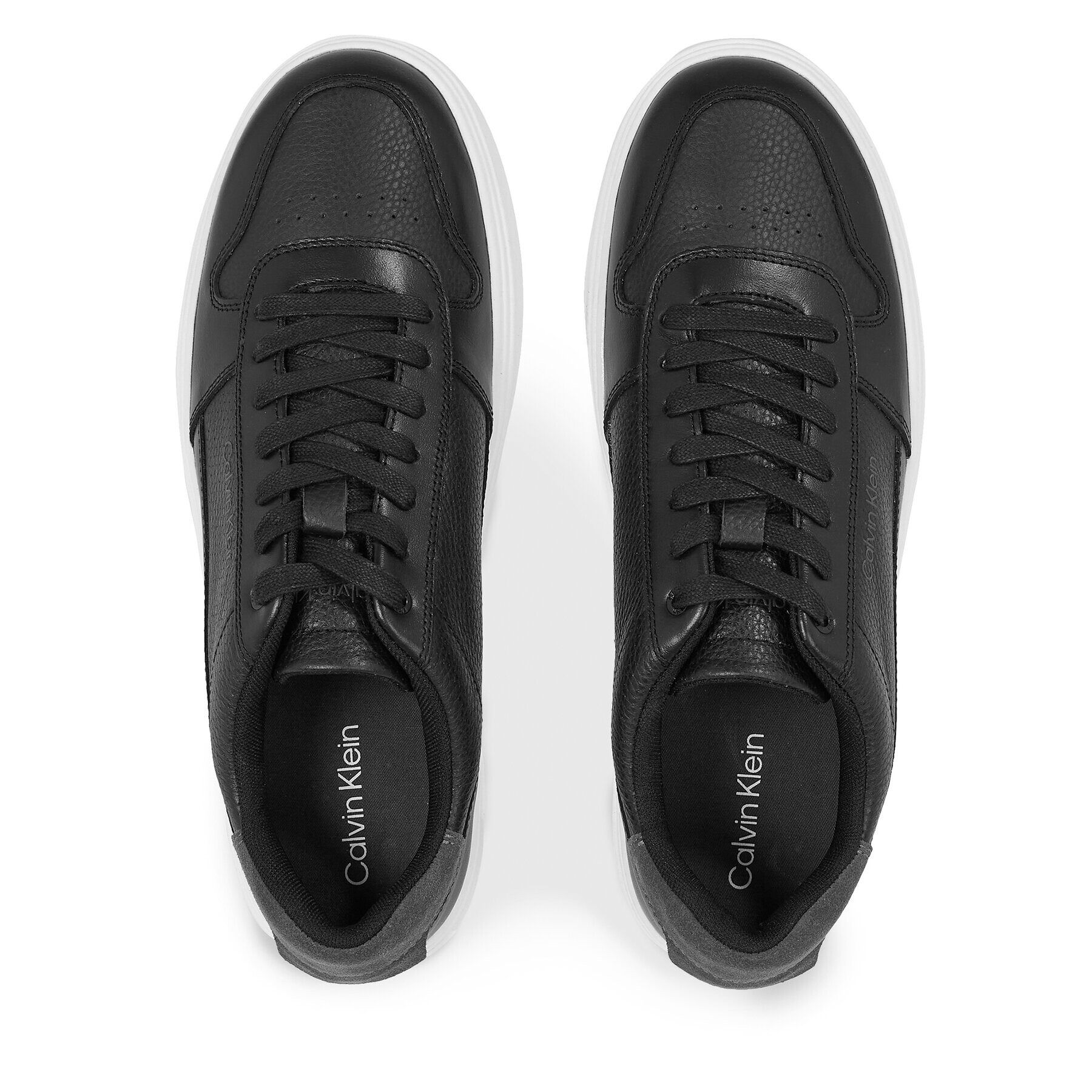 Calvin Klein Sneakers Low Top Lace Up Bskt HM0HM01254 Negru - Pled.ro