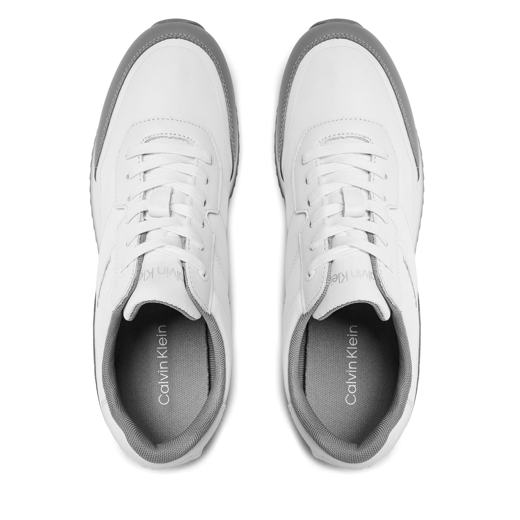 Calvin Klein Sneakers Low Top Lace Up Heat Bond HM0HM00551 Alb - Pled.ro