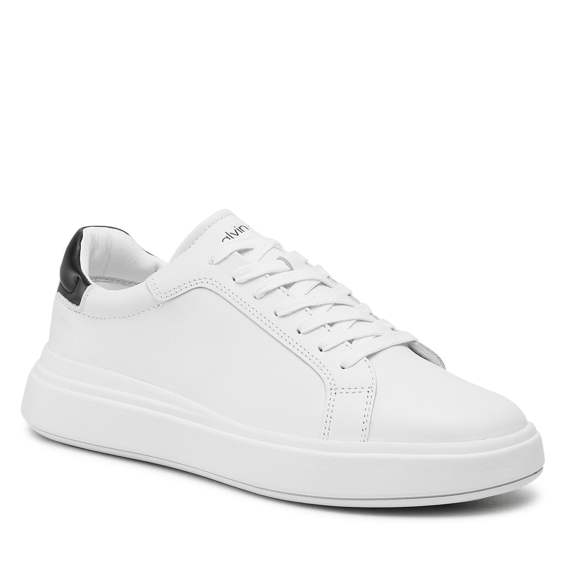 Calvin Klein Sneakers Low Top Lace Up HM0HM00292 Alb - Pled.ro