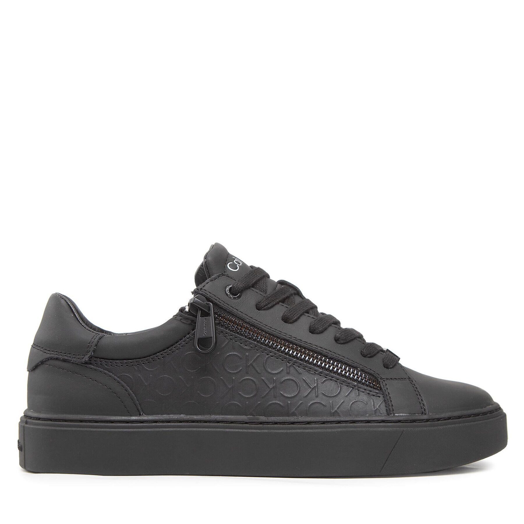 Calvin Klein Sneakers Low Top Lace Up HM0HM00813 Negru - Pled.ro