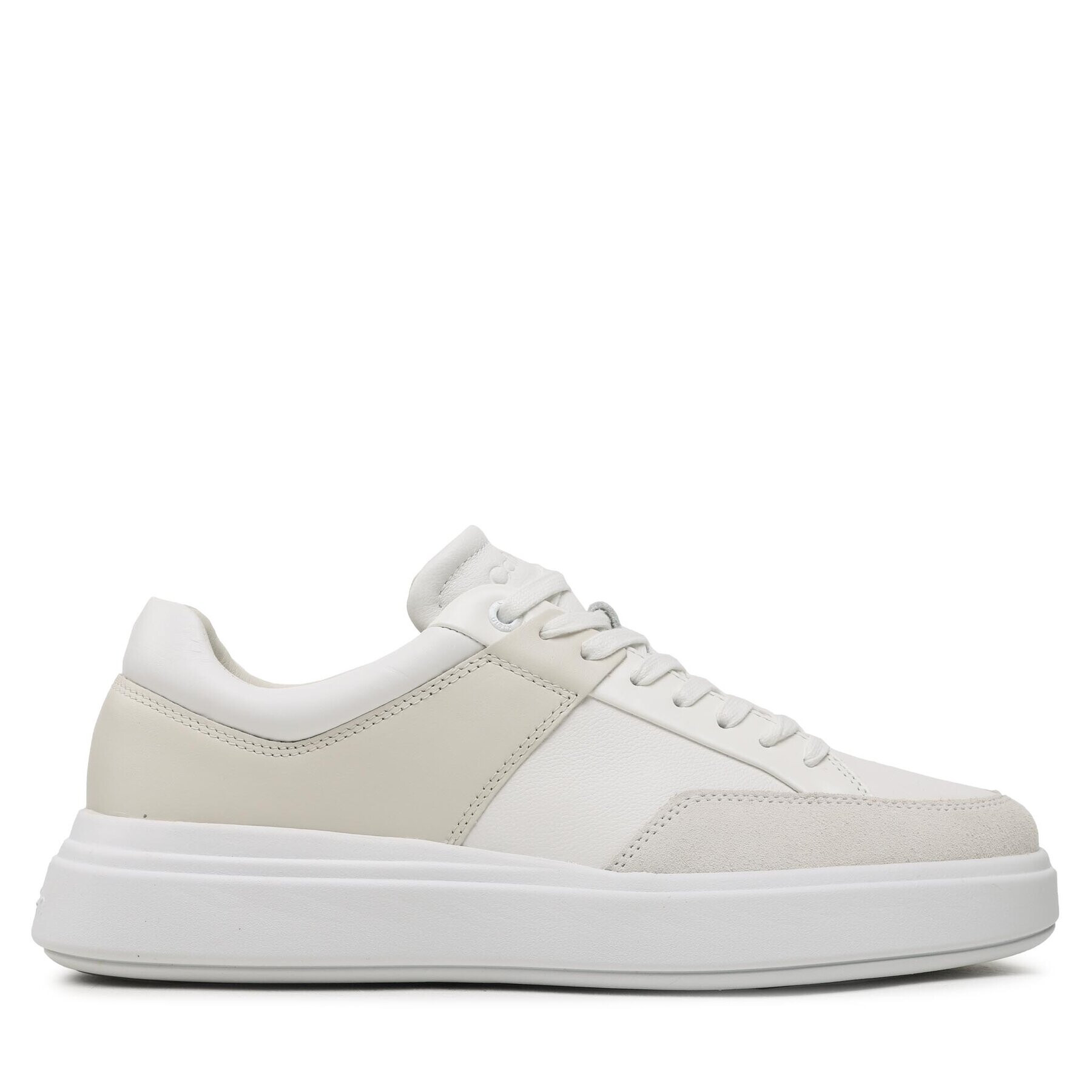 Calvin Klein Sneakers Low Top Lace Up HM0HM01047 Alb - Pled.ro