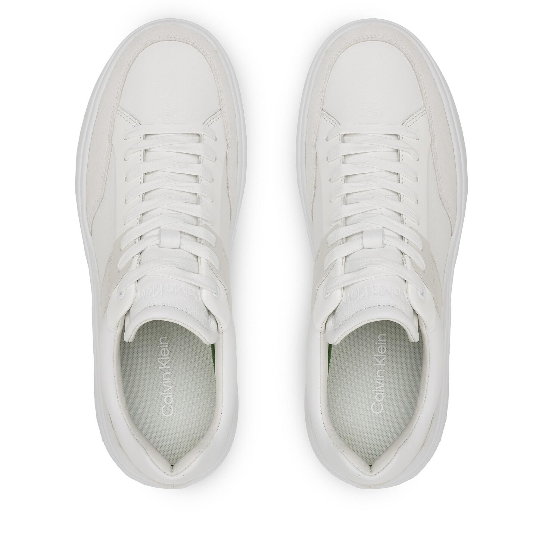 Calvin Klein Sneakers Low Top Lace Up HM0HM01047 Alb - Pled.ro