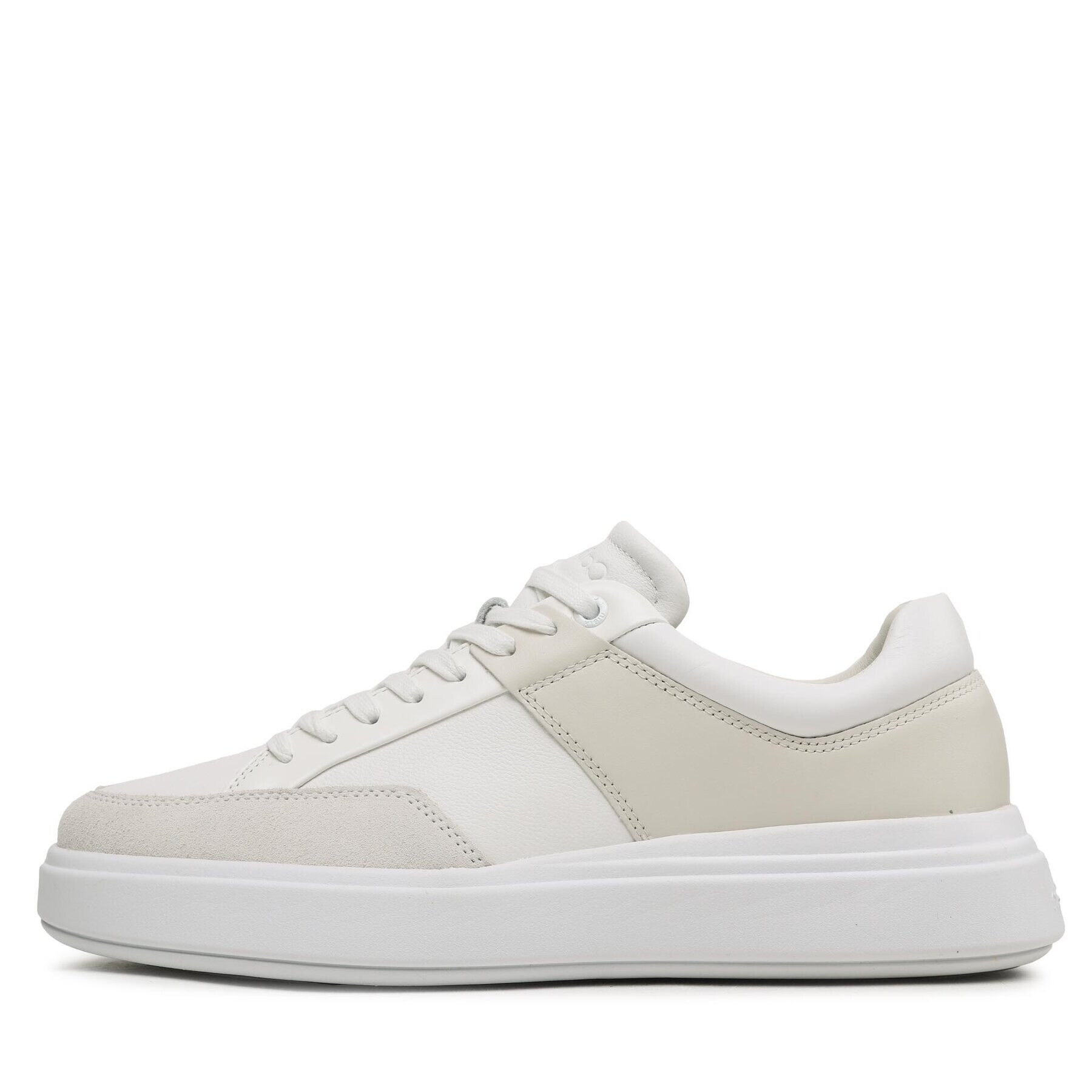 Calvin Klein Sneakers Low Top Lace Up HM0HM01047 Alb - Pled.ro