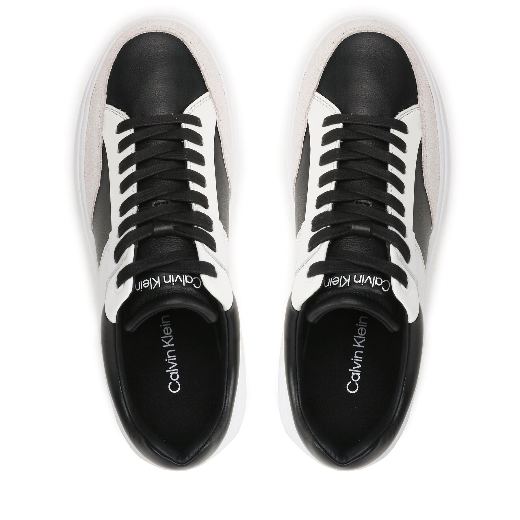 Calvin Klein Sneakers Low Top Lace Up HM0HM01047 Negru - Pled.ro